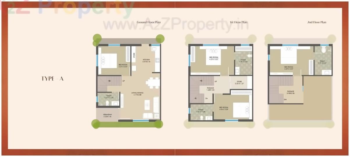 Layout of real estate project Redcoral located at Chhani, Vadodara, Gujarat