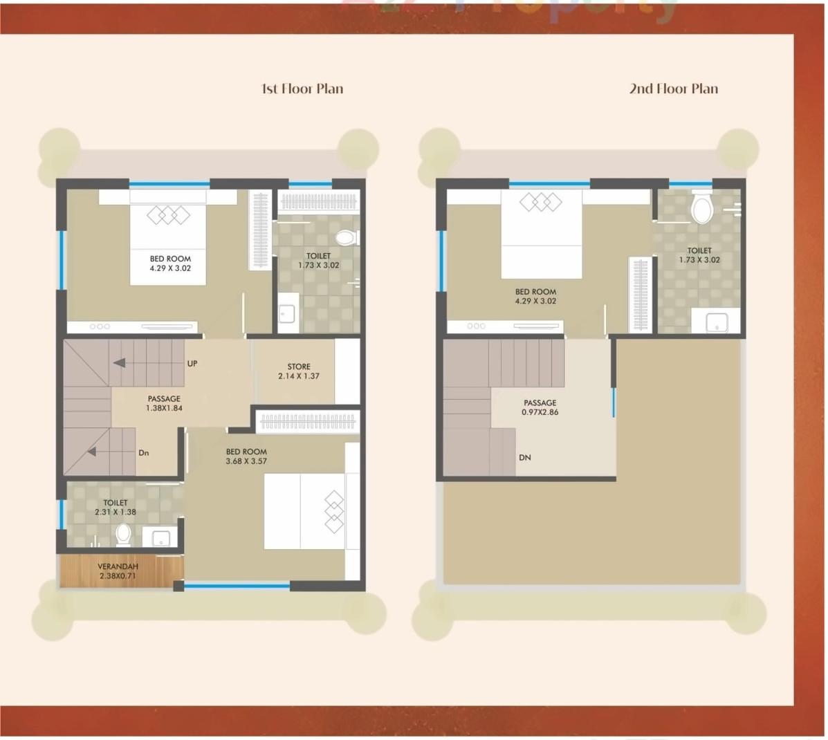 Layout of real estate project Redcoral located at Chhani, Vadodara, Gujarat