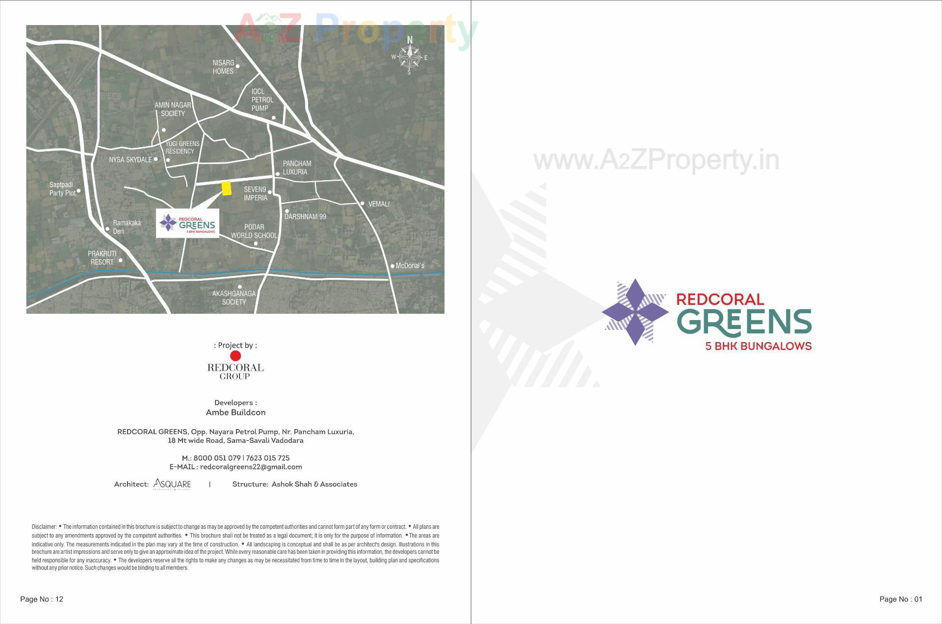  of real estate project Redcoral Greens located at Chhani, Vadodara, Gujarat