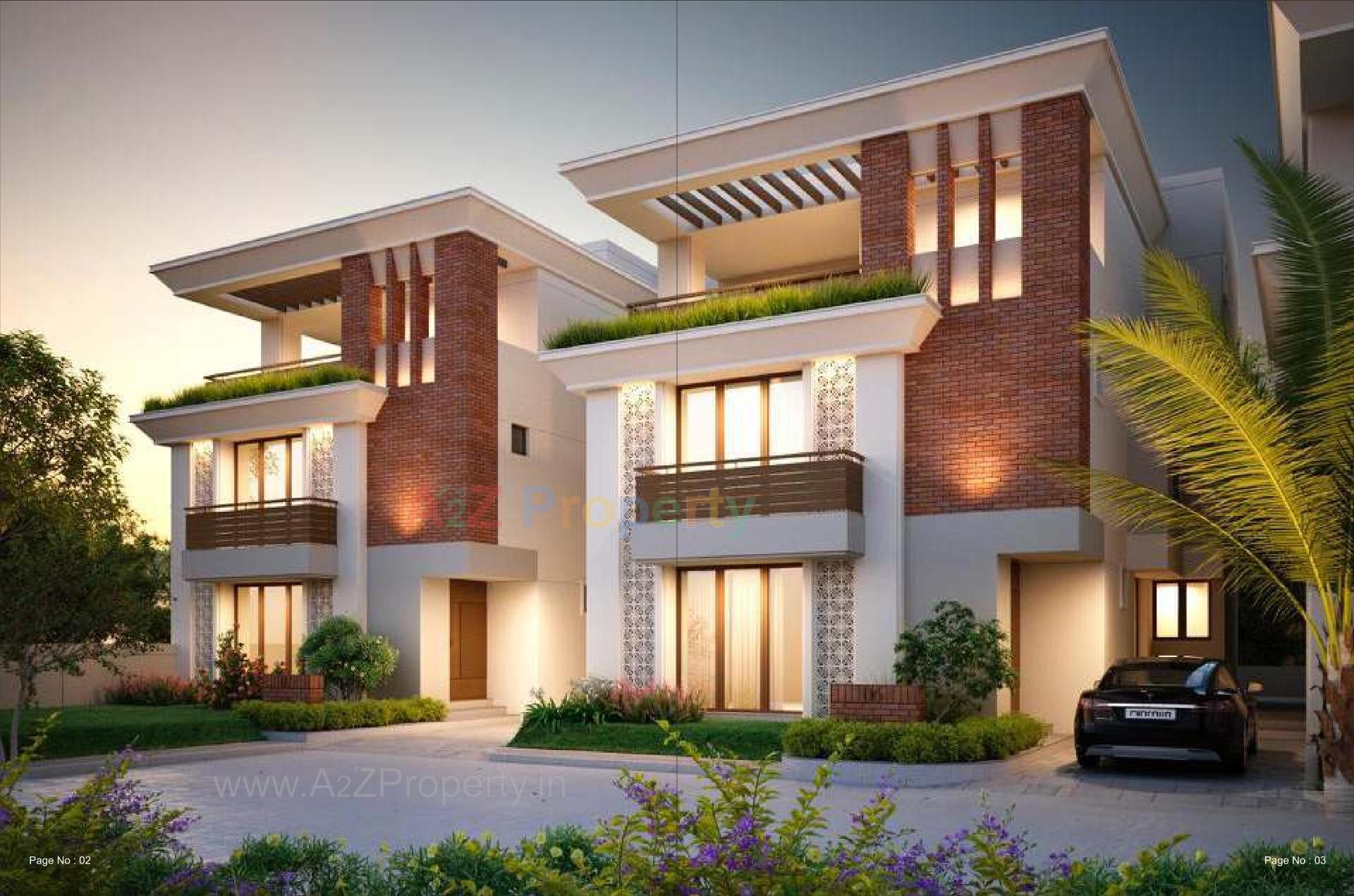 3D Elevation of real estate project Redcoral Greens located at Chhani, Vadodara, Gujarat