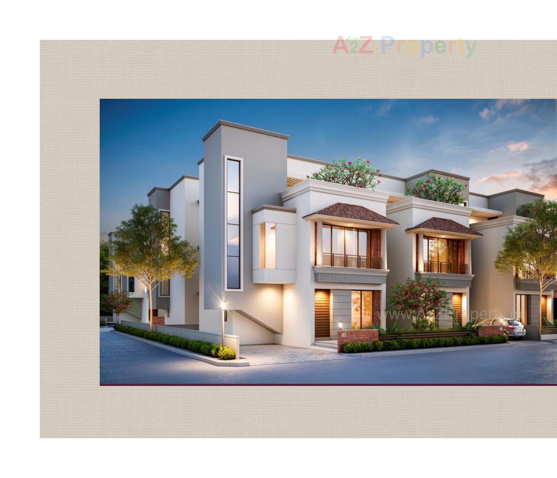 3D Elevation of real estate project Redcoral Pride located at Channi, Vadodara, Gujarat