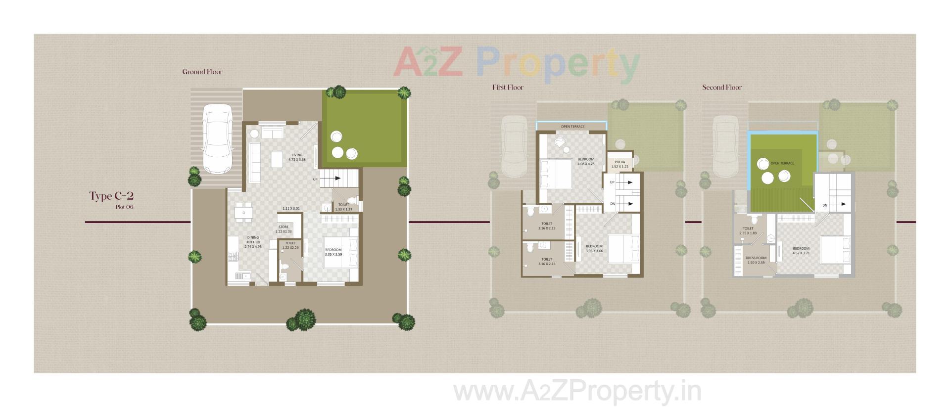 Layout of real estate project Redcoral Pride located at Channi, Vadodara, Gujarat