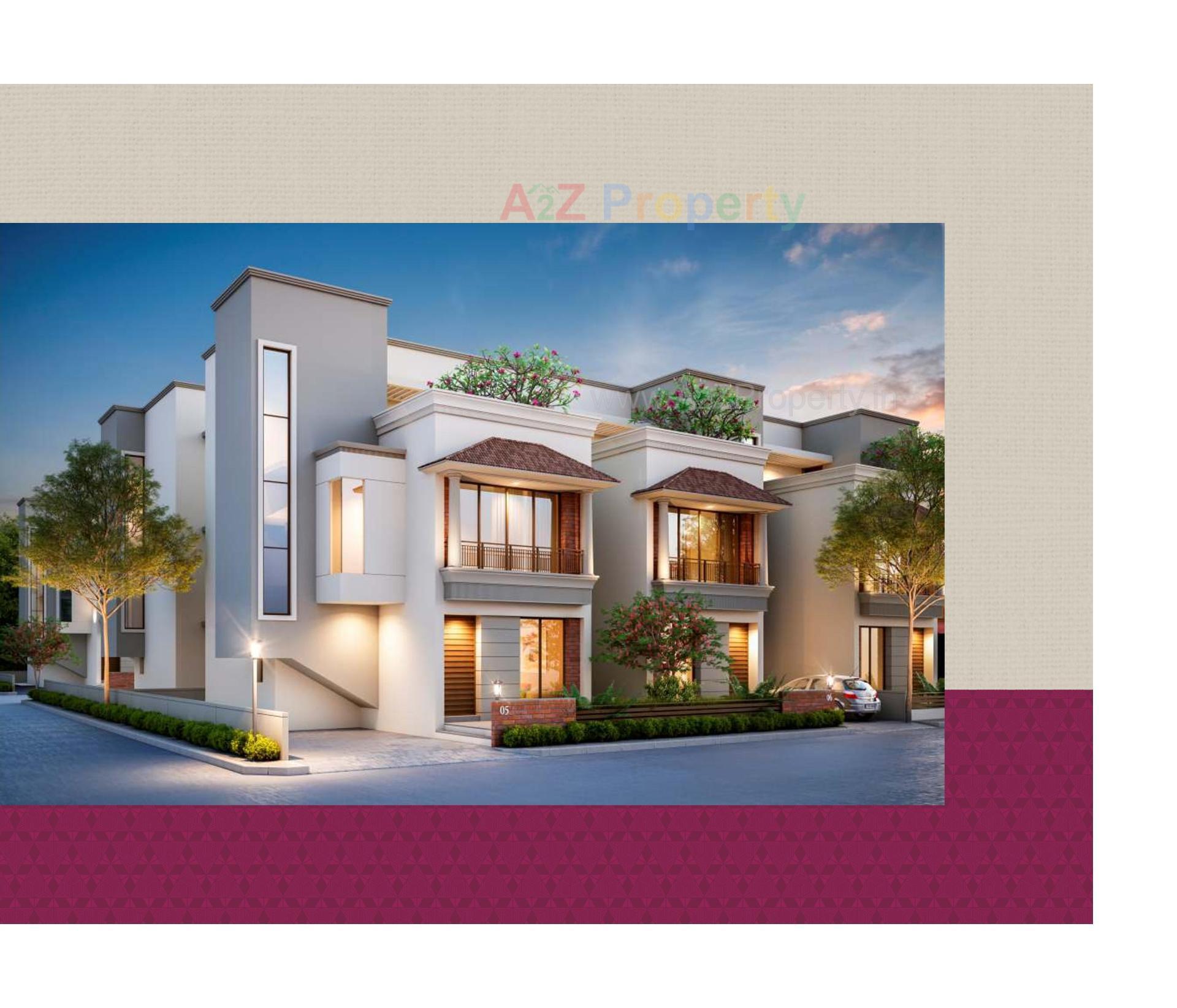 3D Elevation of real estate project Redcoral Villa located at Chhani, Vadodara, Gujarat