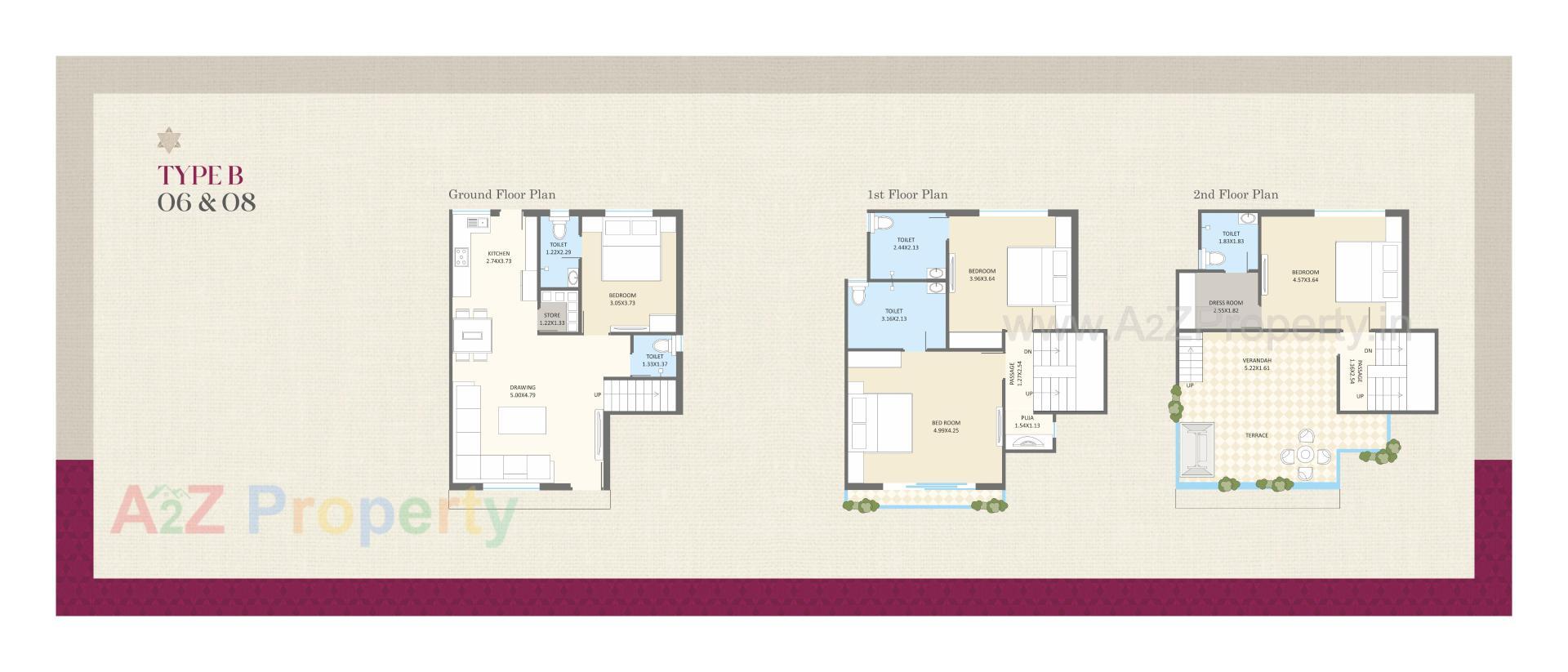 Layout of real estate project Redcoral Villa located at Chhani, Vadodara, Gujarat