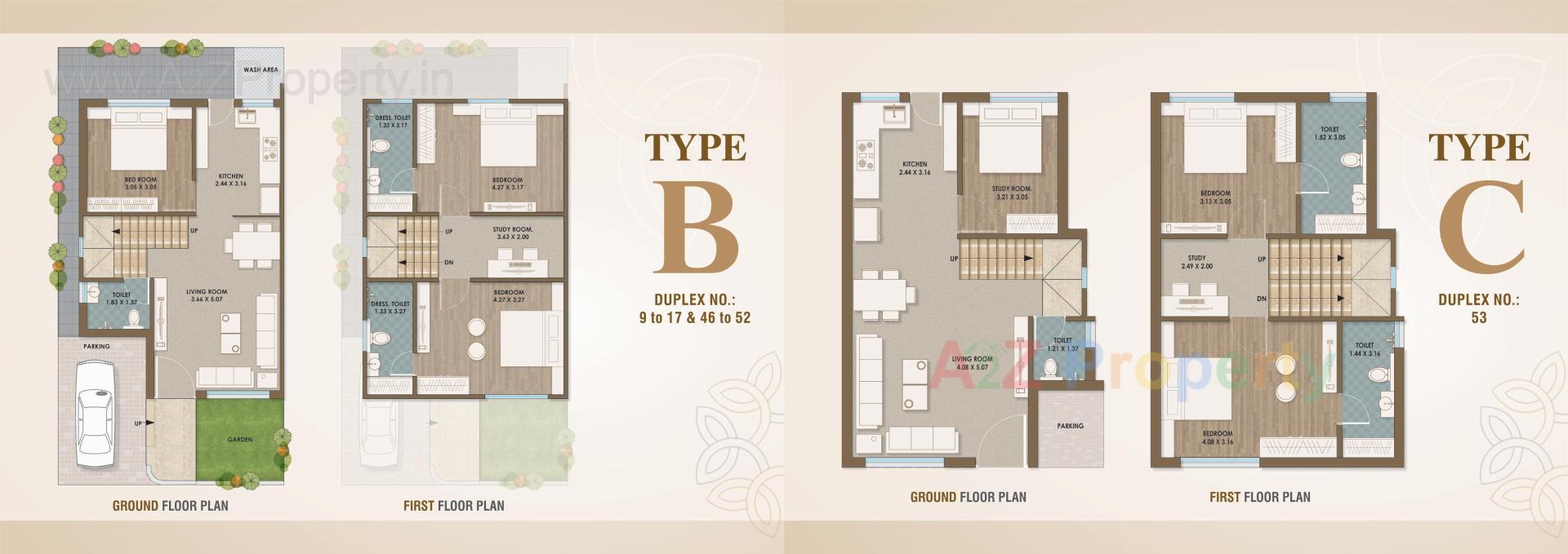 Layout of real estate project Reva Duplex located at Vadodara, Vadodara, Gujarat