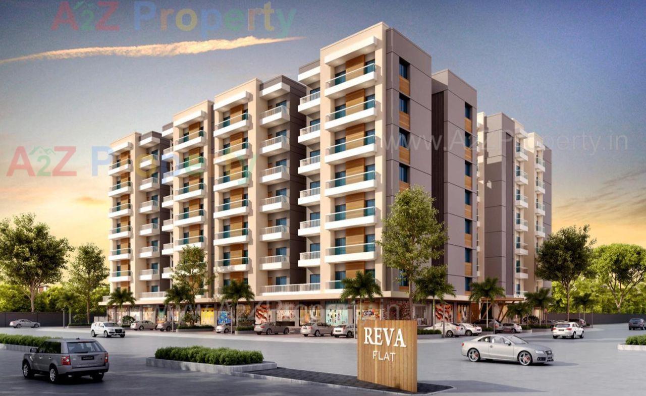 3D Elevation of real estate project Reva Flats located at Ankhol, Vadodara, Gujarat
