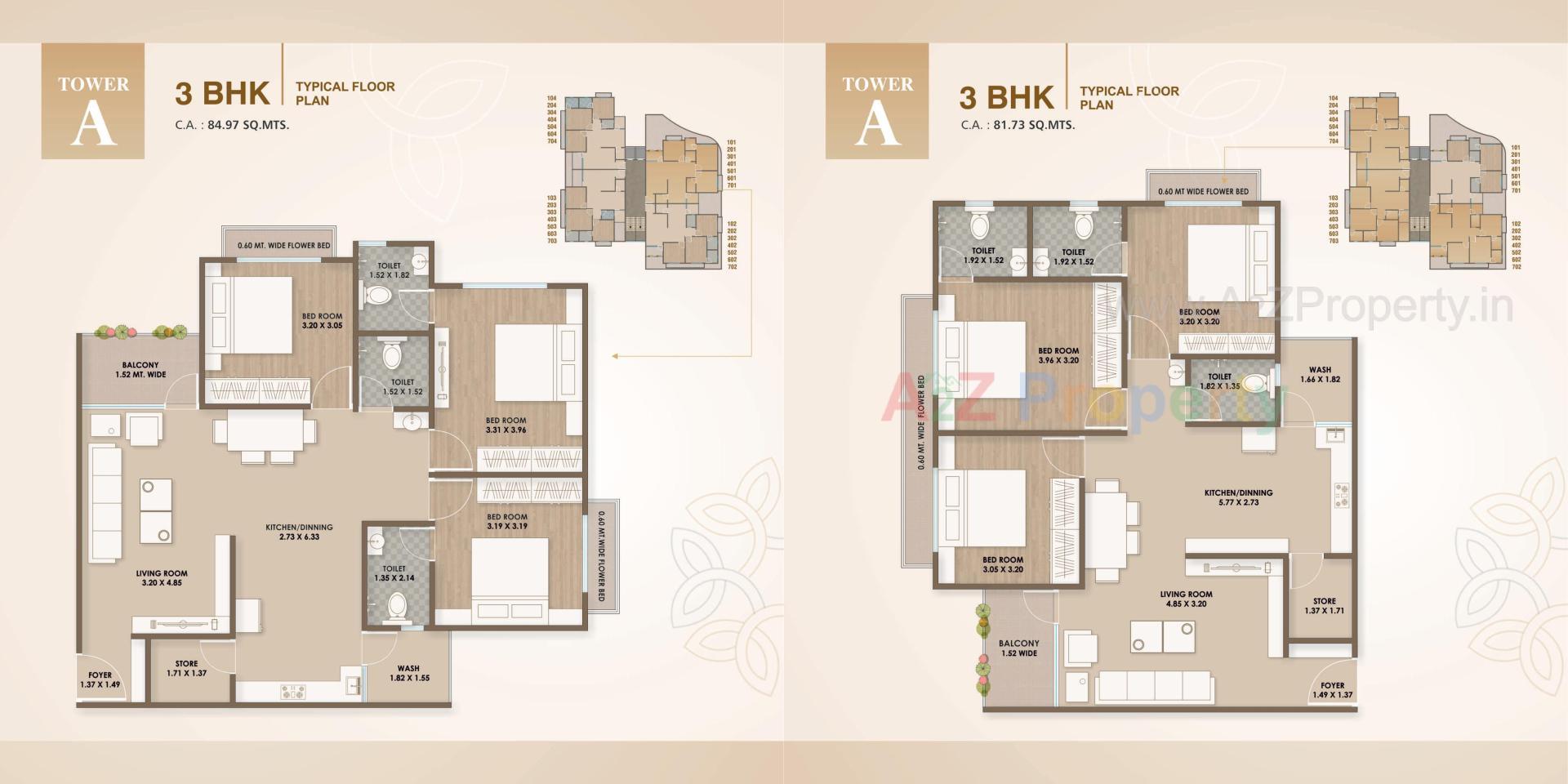 Layout of real estate project Reva Flats located at Ankhol, Vadodara, Gujarat