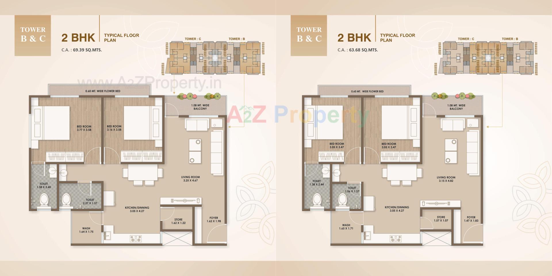 Layout of real estate project Reva Flats located at Ankhol, Vadodara, Gujarat