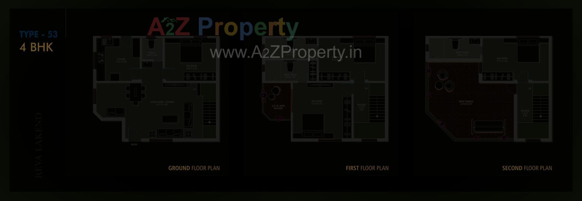 Layout of real estate project Reva Lakend located at Sayajipura, Vadodara, Gujarat