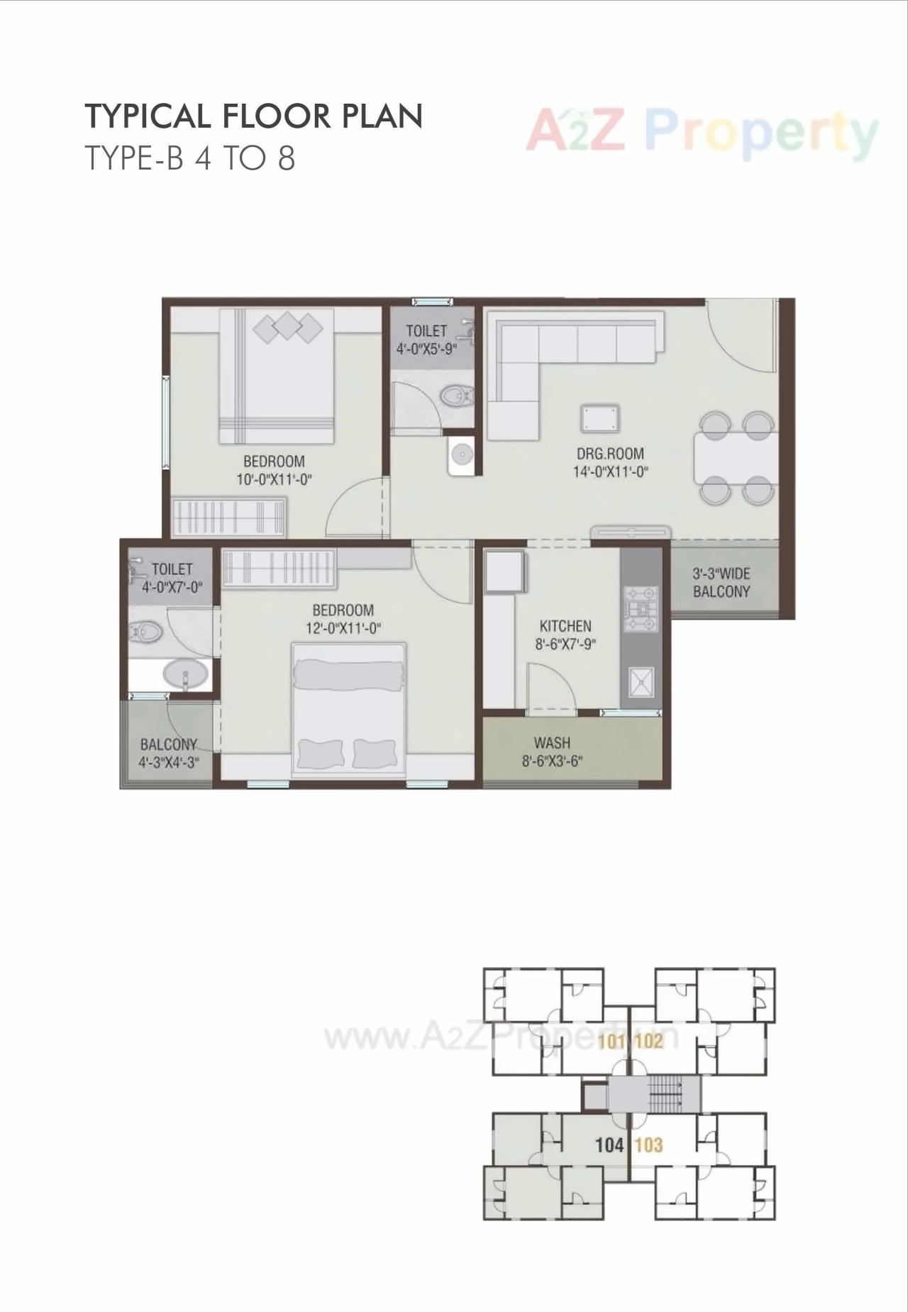 Layout of real estate project Revanta Centrum located at Makarpura, Vadodara, Gujarat