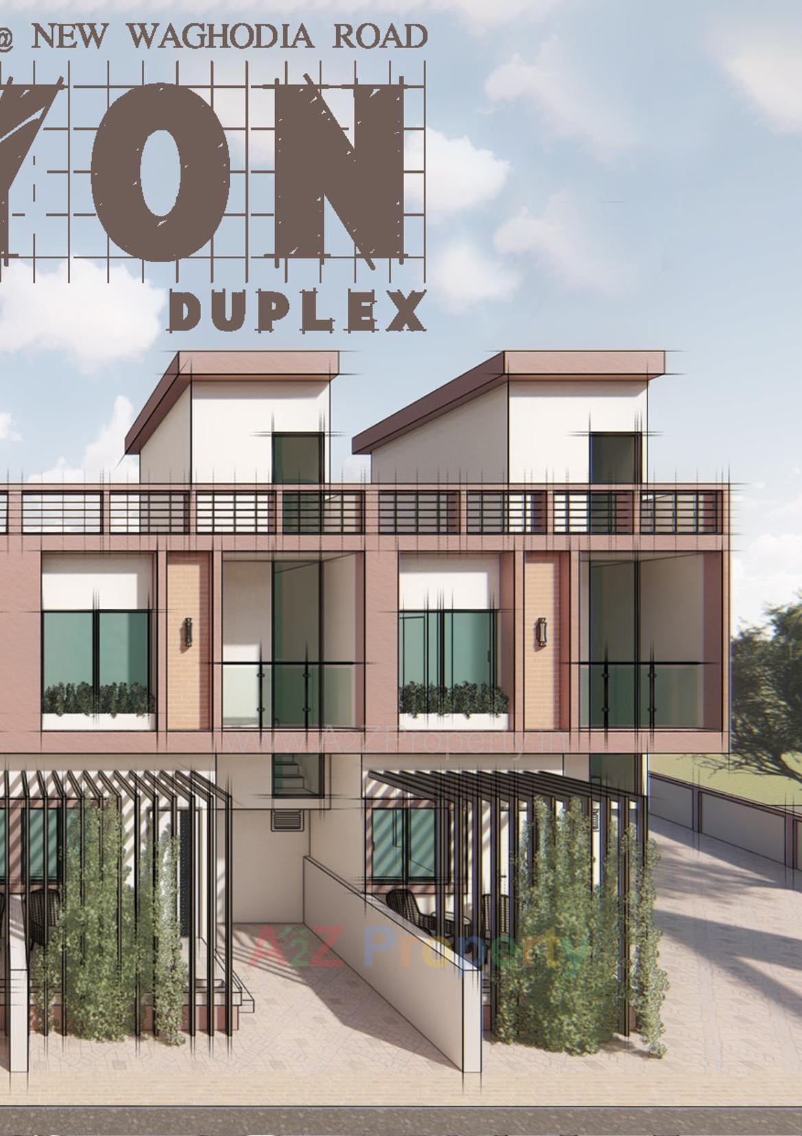 3D Elevation of real estate project Reyon Duplex located at Vadodara, Vadodara, Gujarat