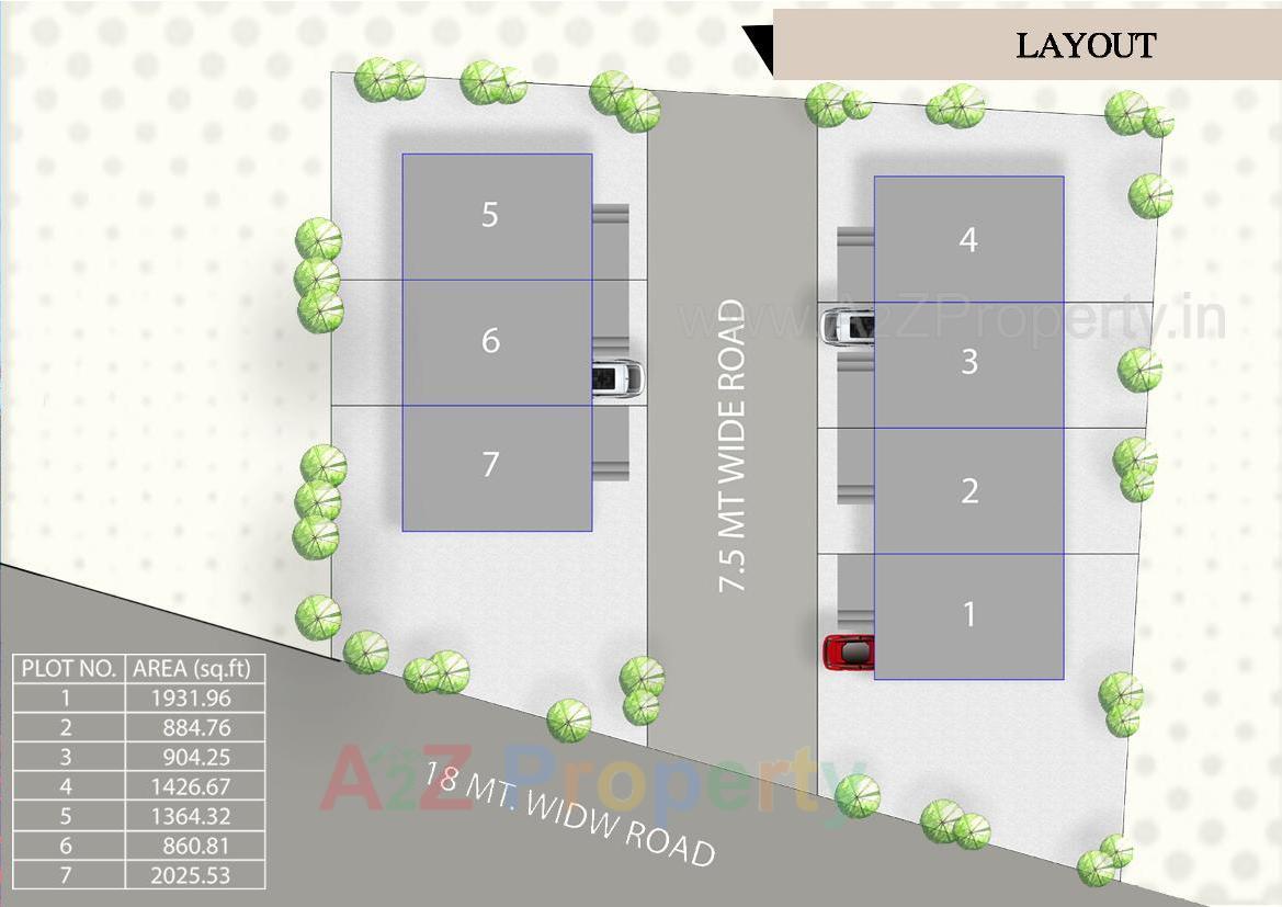 Layout of real estate project Reyon Duplex located at Vadodara, Vadodara, Gujarat