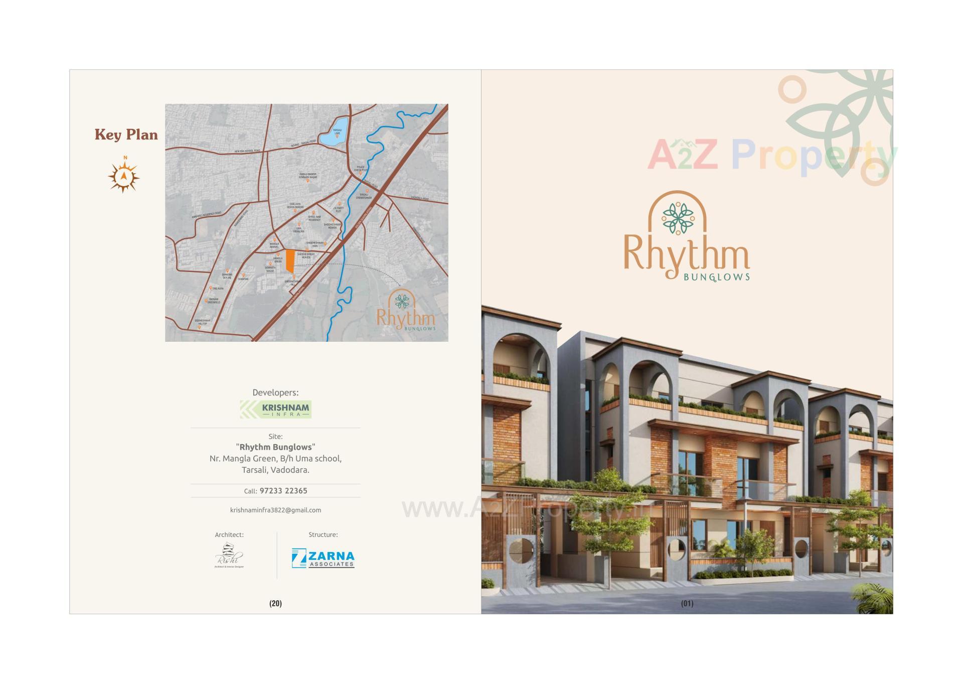  of real estate project Rhythm Bunglows located at Tarsali, Vadodara, Gujarat
