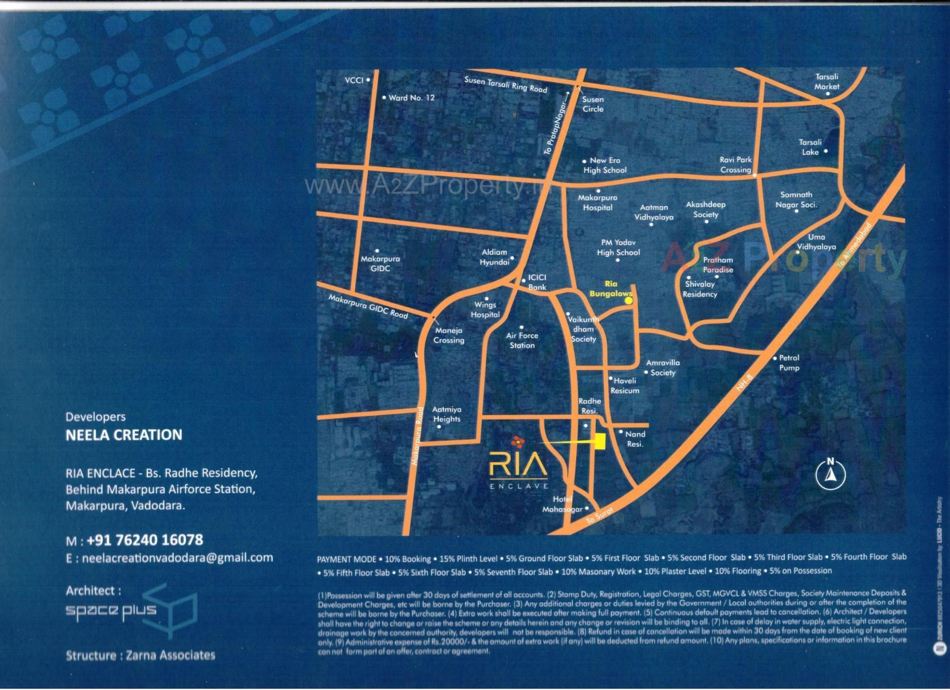  of real estate project Ria Enclave located at Makarpura, Vadodara, Gujarat