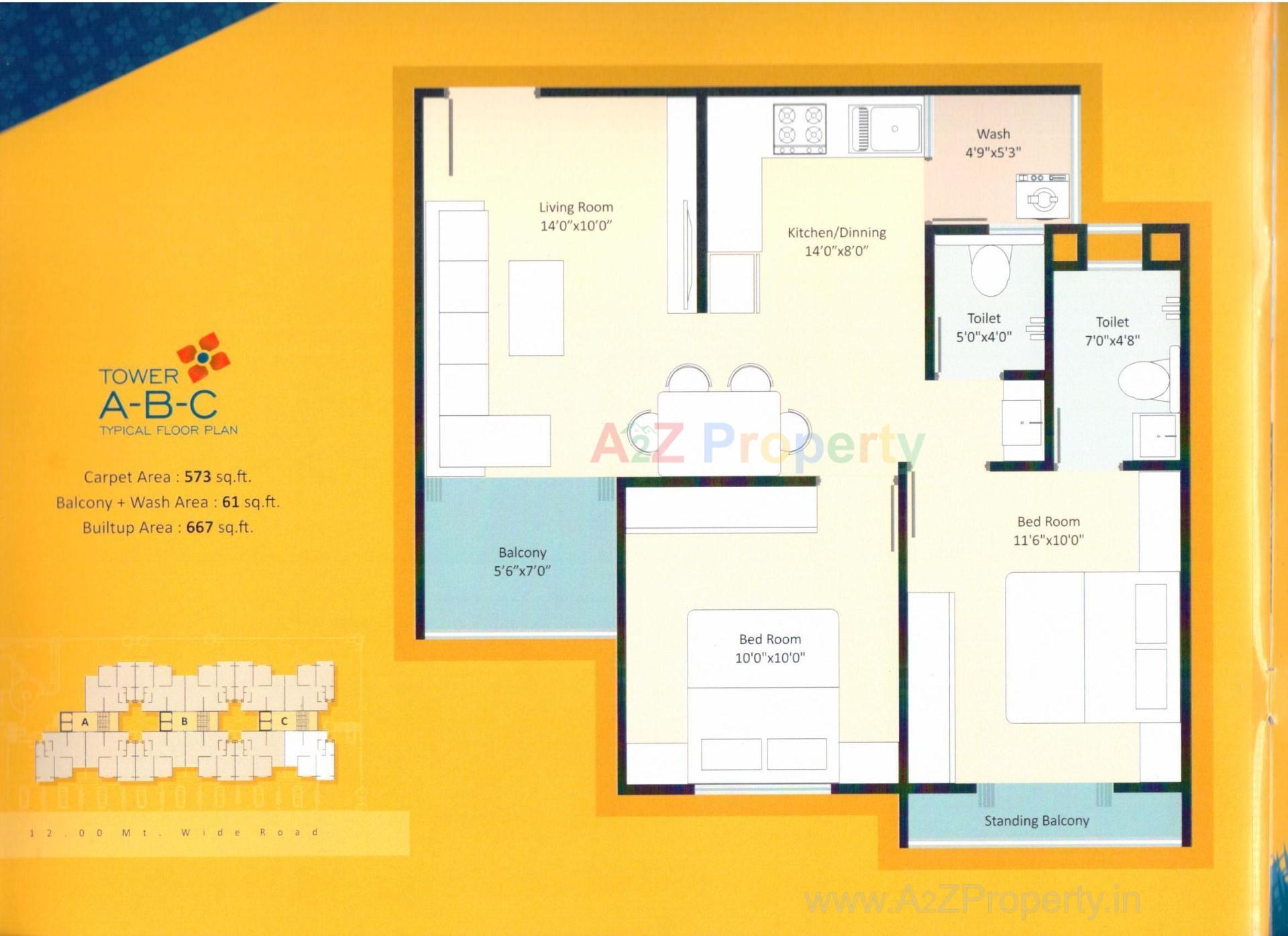 Layout of real estate project Ria Enclave located at Makarpura, Vadodara, Gujarat