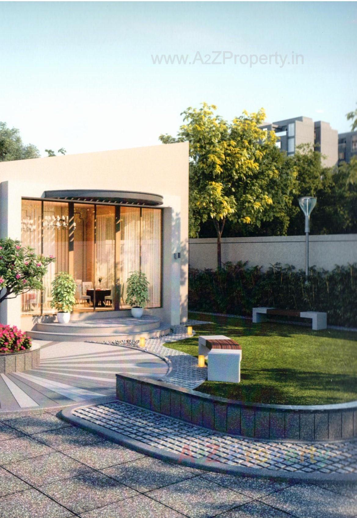 3D Elevation of real estate project Ria Enclave located at Makarpura, Vadodara, Gujarat