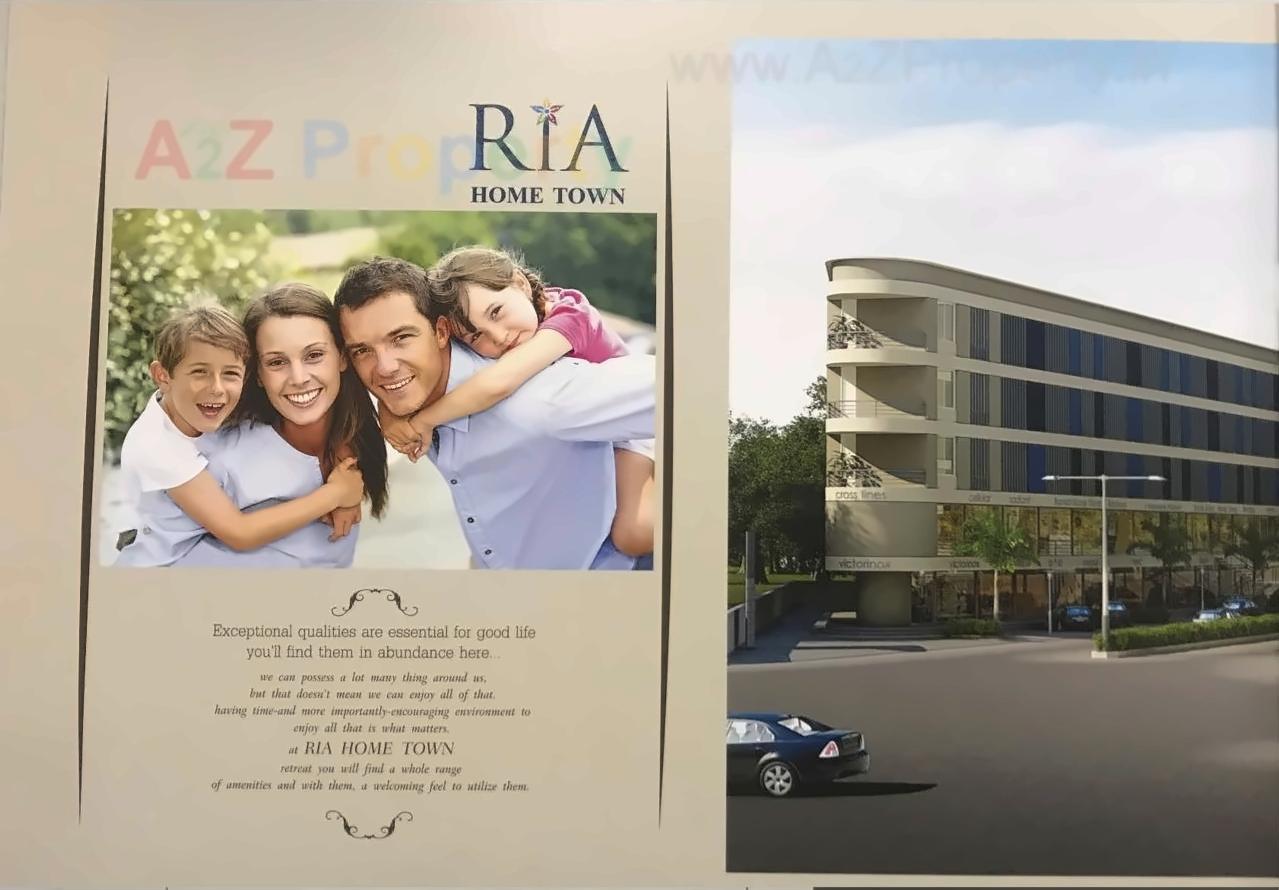 3D Elevation of real estate project Ria Home Town located at Tarsali, Vadodara, Gujarat
