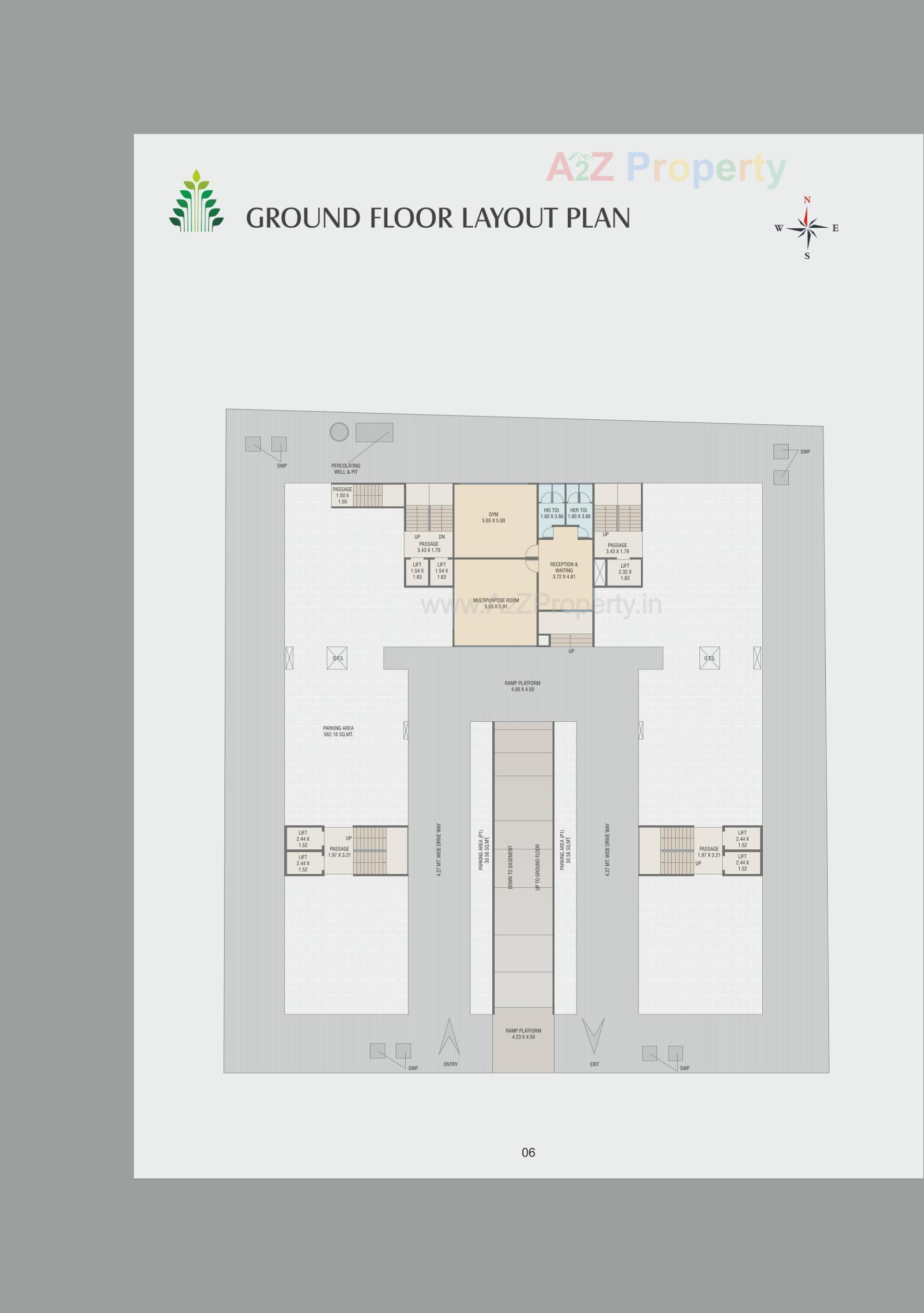 Layout of real estate project Rishikesh Revive located at Saiyad, Vadodara, Gujarat