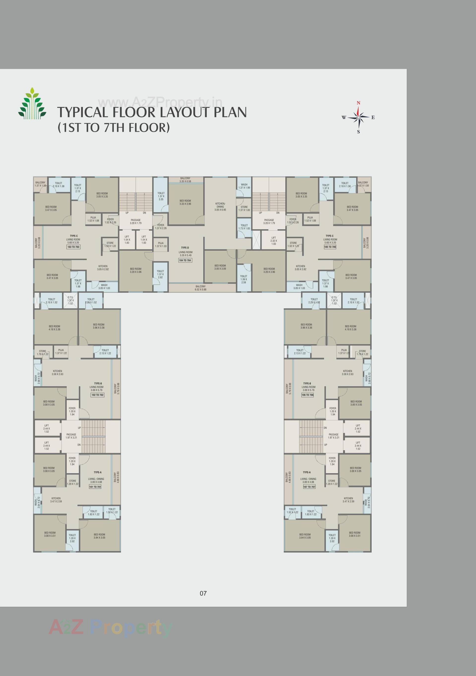 Layout of real estate project Rishikesh Revive located at Saiyad, Vadodara, Gujarat