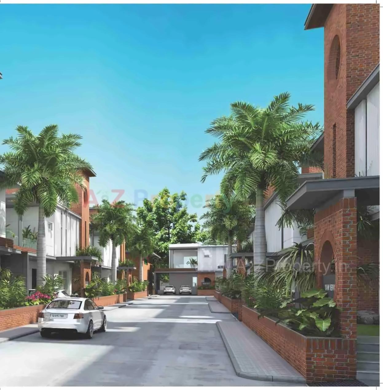 3D Elevation of real estate project Riverway County located at Sevasi, Vadodara, Gujarat