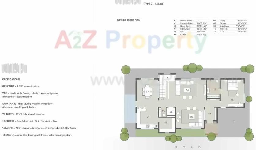 Layout of real estate project Riverway County located at Sevasi, Vadodara, Gujarat
