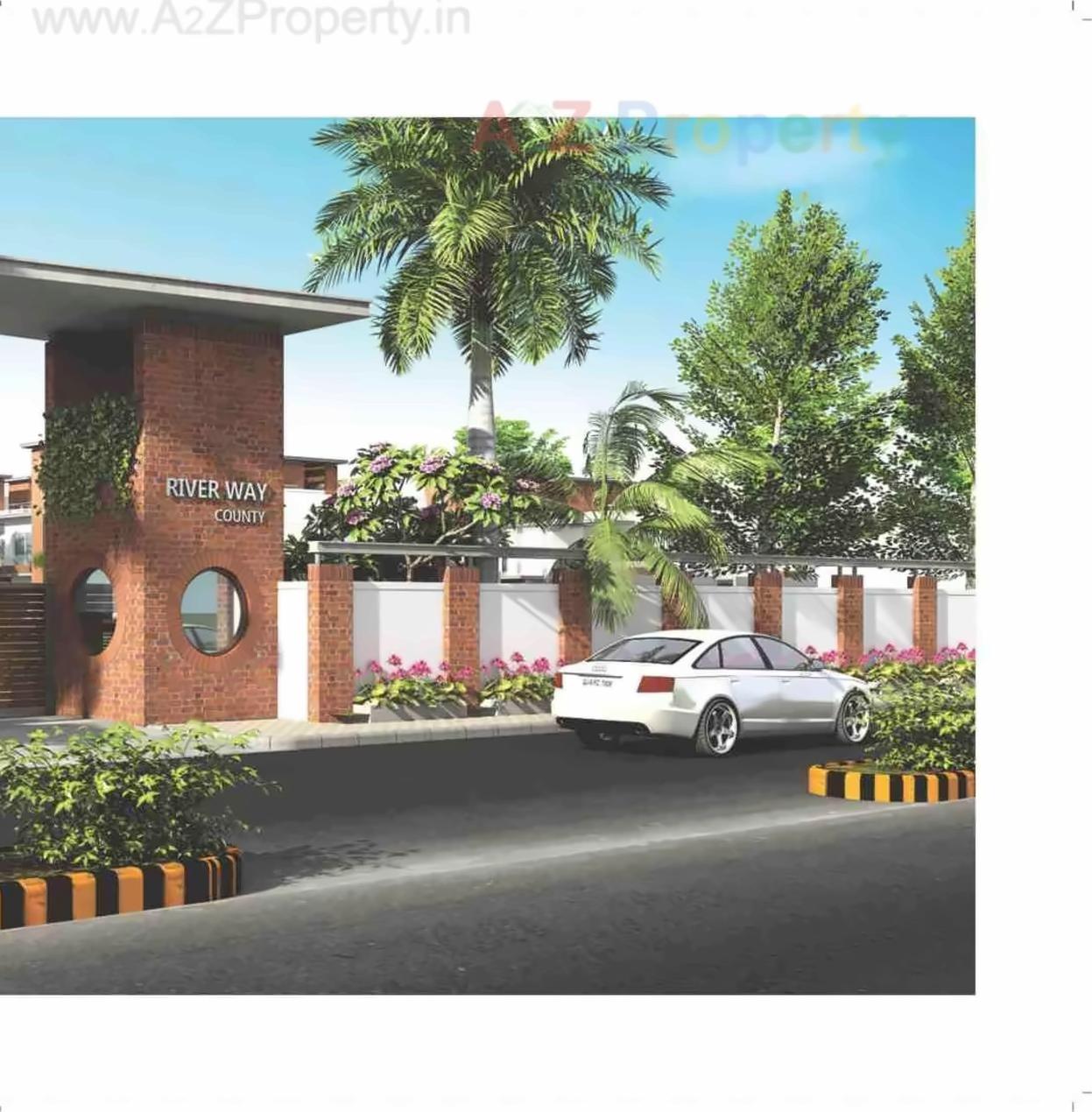 3D Elevation of real estate project Riverway County located at Sevasi, Vadodara, Gujarat