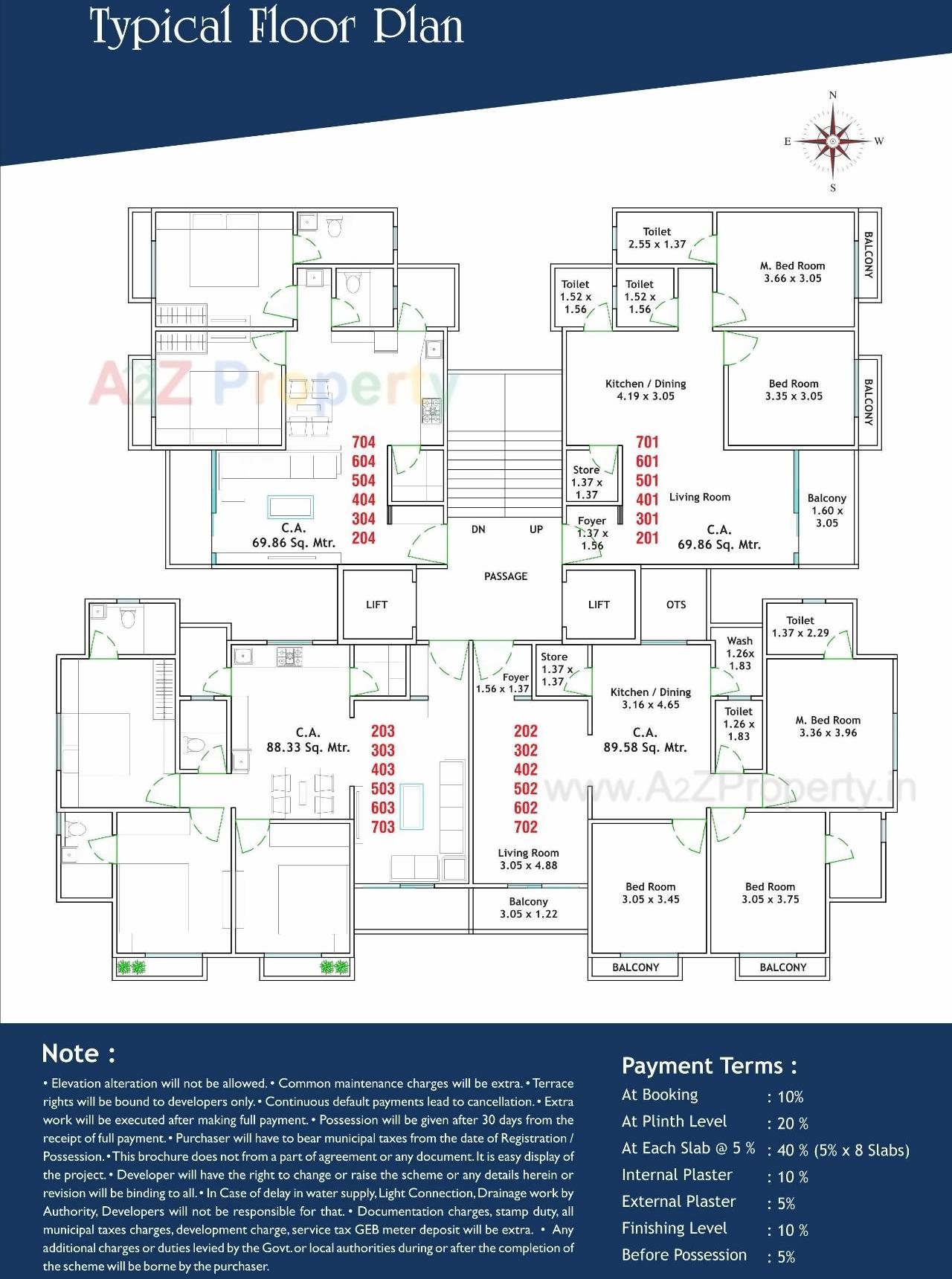 Layout of real estate project Rose Wood located at Bhayli, Vadodara, Gujarat