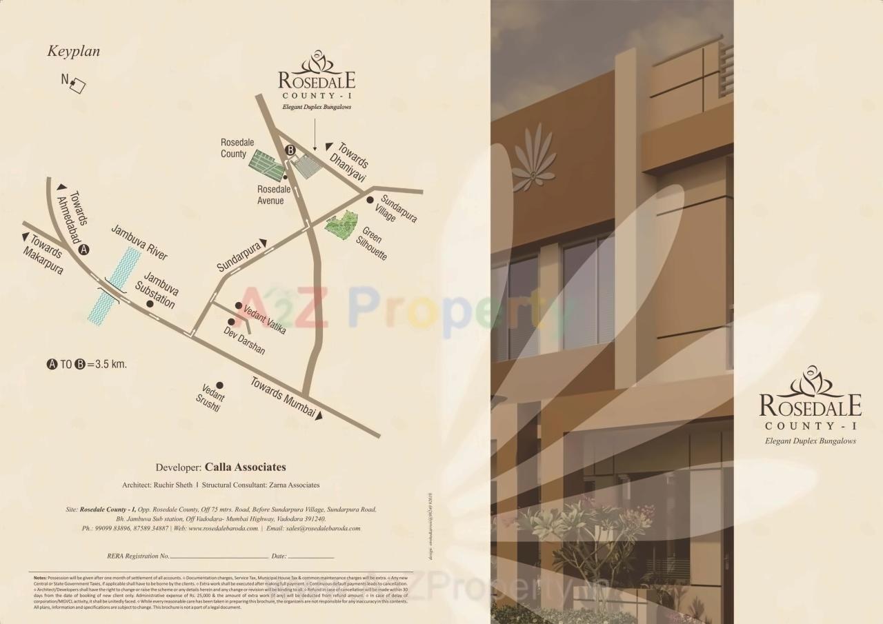  of real estate project Rosedale County located at Dhanyavi, Vadodara, Gujarat