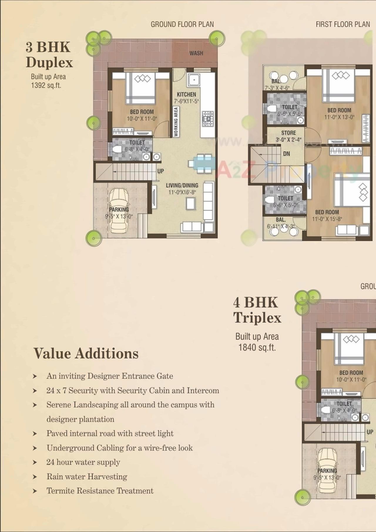 Layout of real estate project Rosedale Meadows located at Sevasi, Vadodara, Gujarat