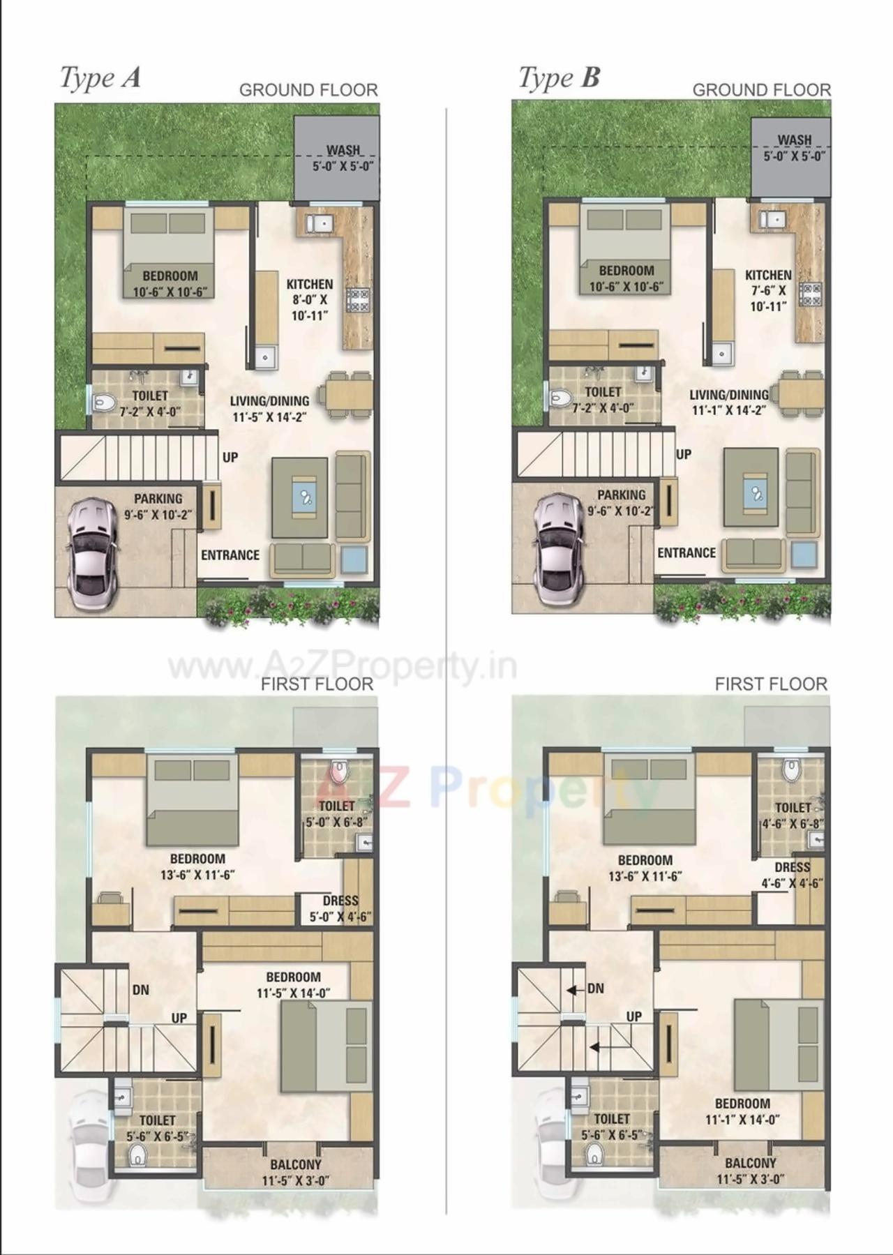Layout of real estate project Rosedale Vatika located at Bill, Vadodara, Gujarat