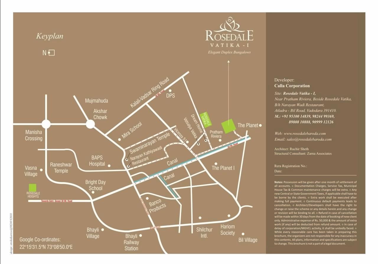  of real estate project Rosedale Vatika located at Bill, Vadodara, Gujarat