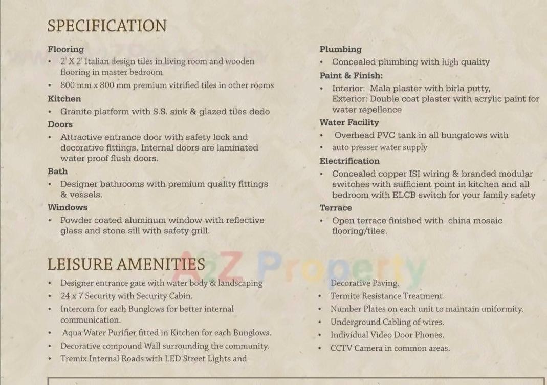 Project Specifications