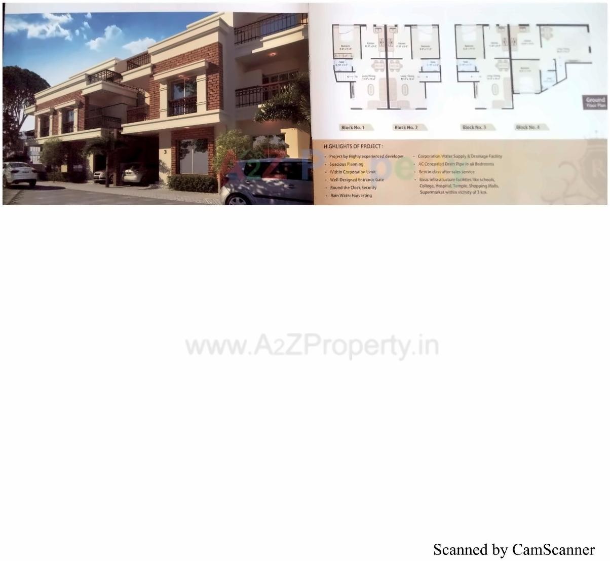 Layout of real estate project Royal Haritage located at Vasna, Vadodara, Gujarat