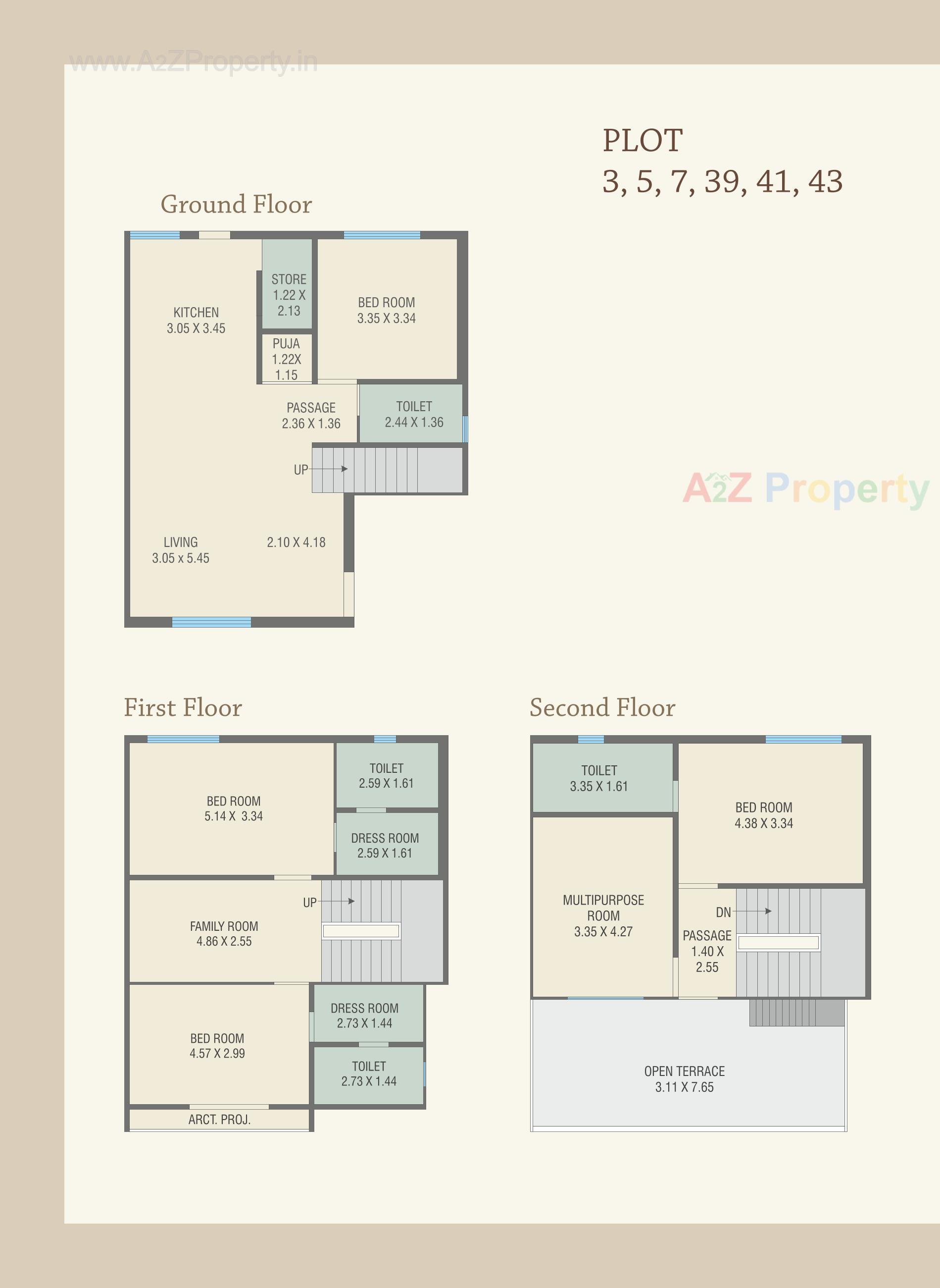 Layout of real estate project Royal Heritage Villa located at Bil, Vadodara, Gujarat