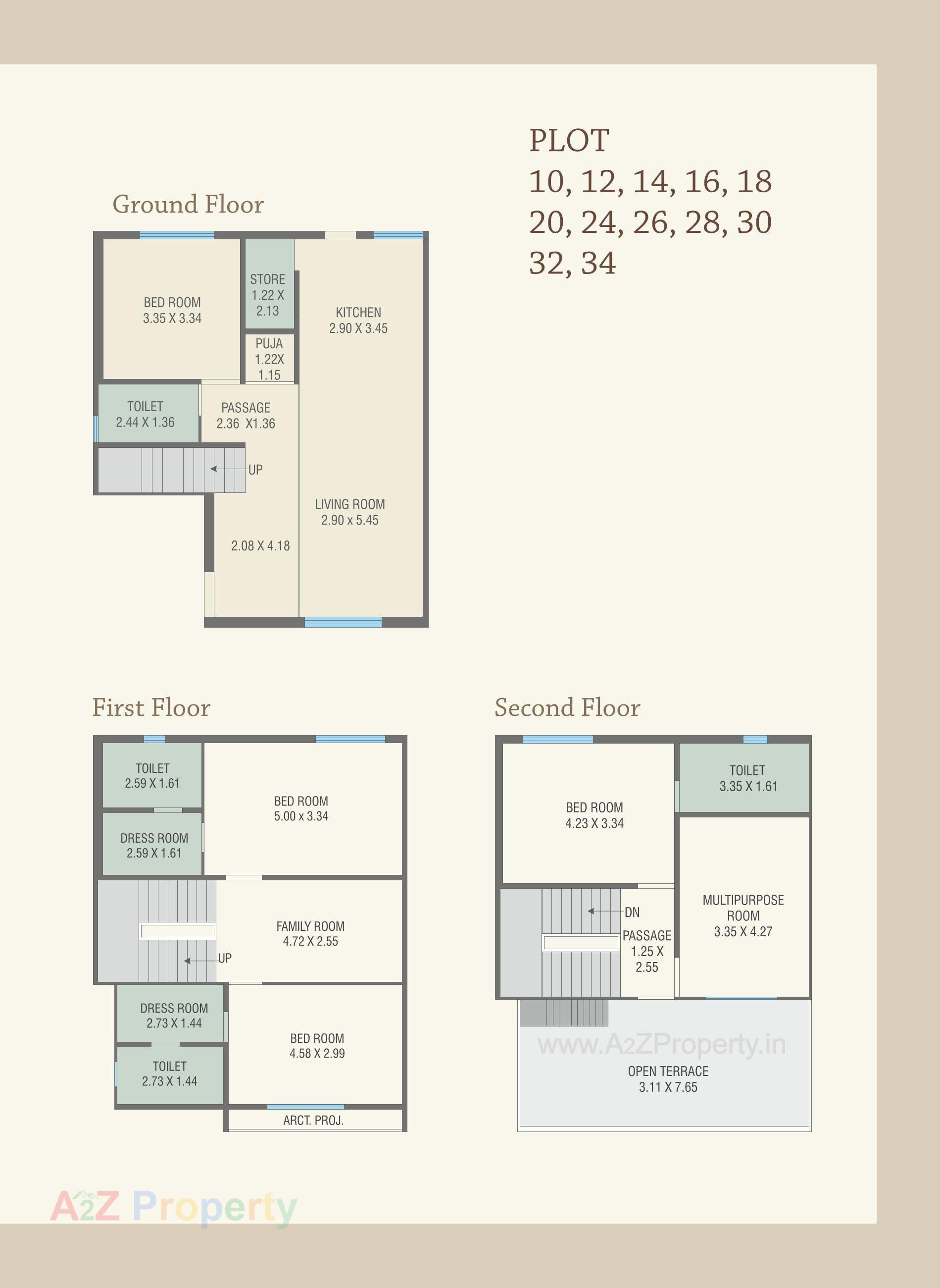 Layout of real estate project Royal Heritage Villa located at Bil, Vadodara, Gujarat