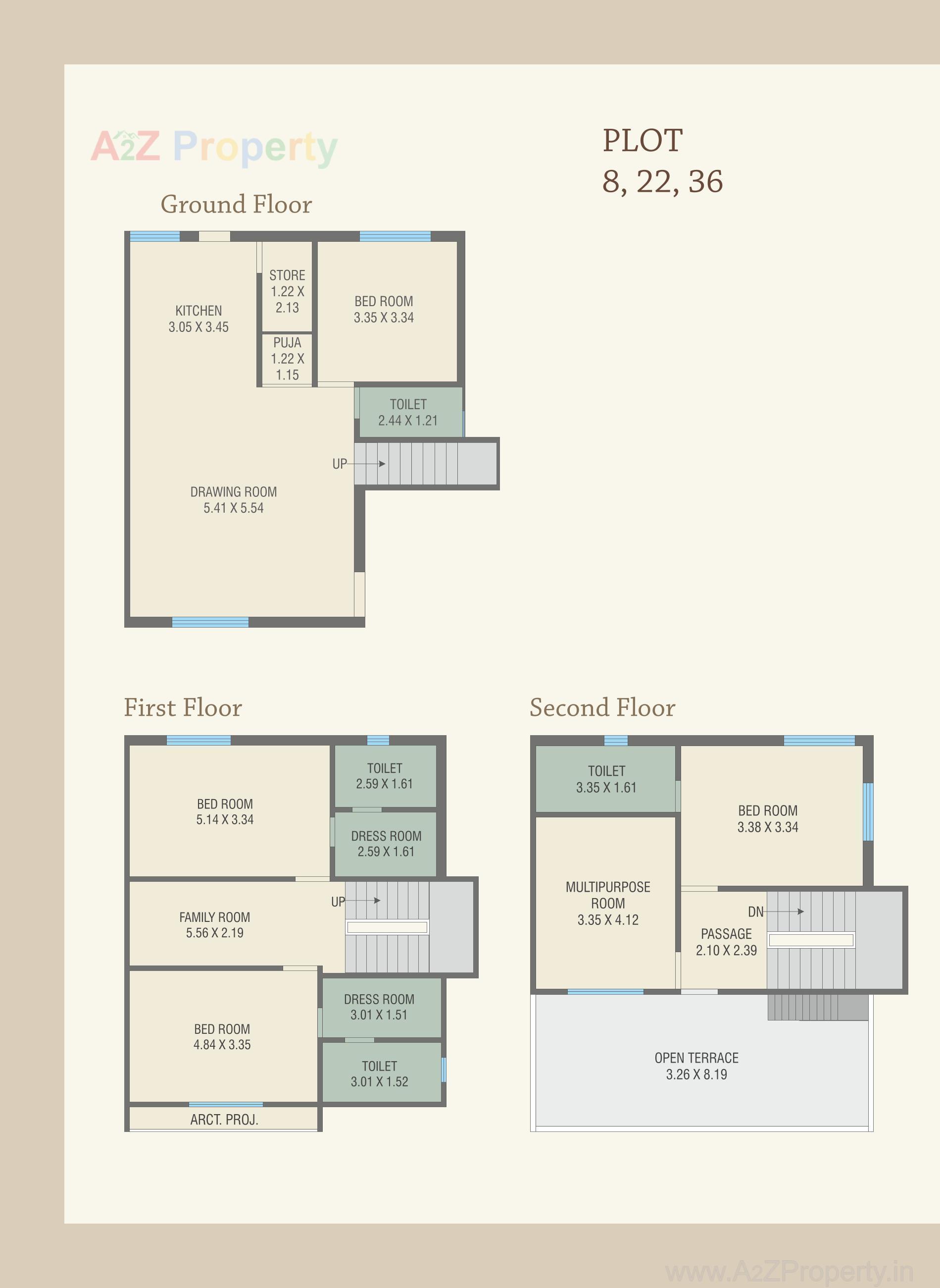 Layout of real estate project Royal Heritage Villa located at Bil, Vadodara, Gujarat