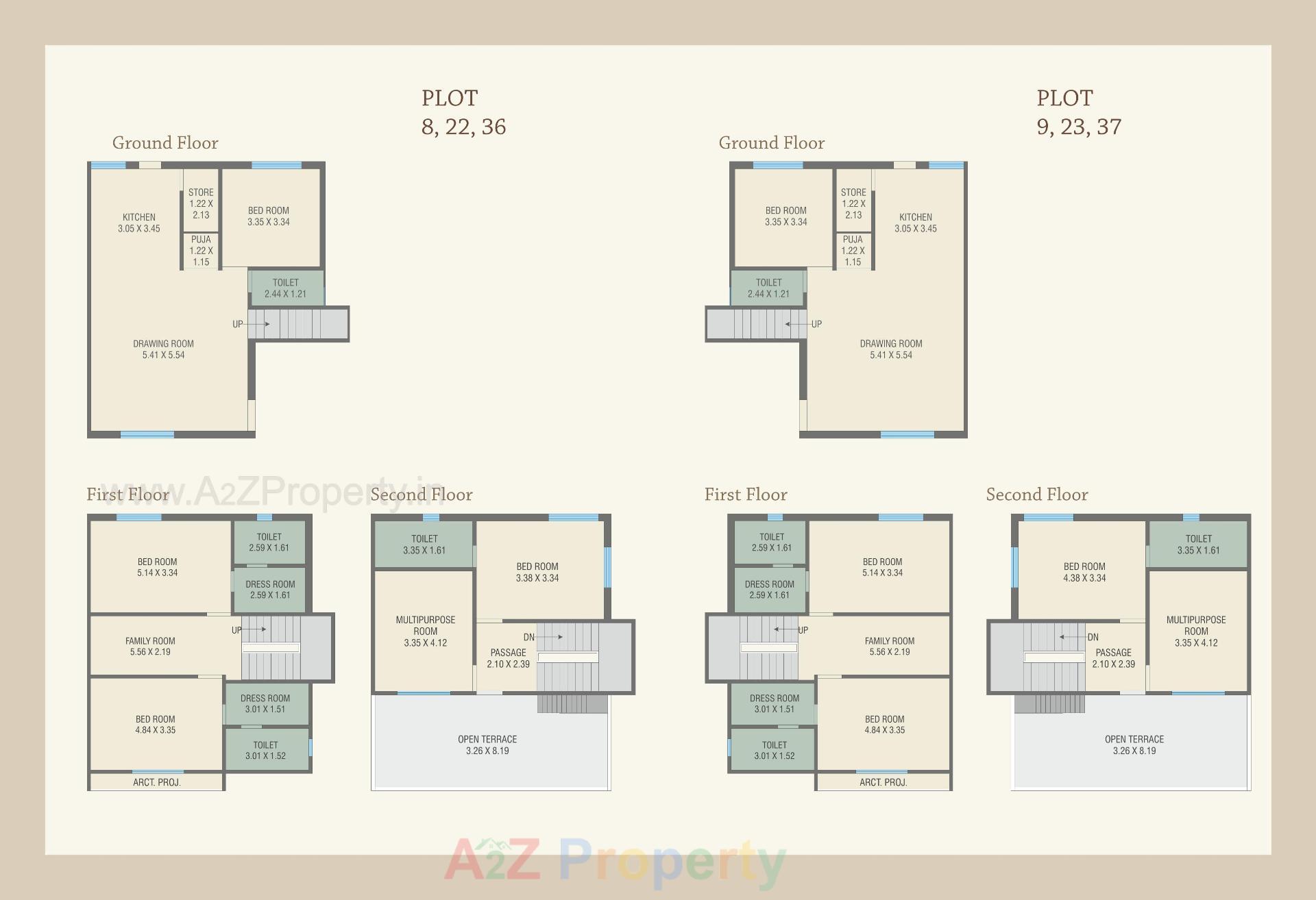 Layout of real estate project Royal Heritage Villa located at Bil, Vadodara, Gujarat