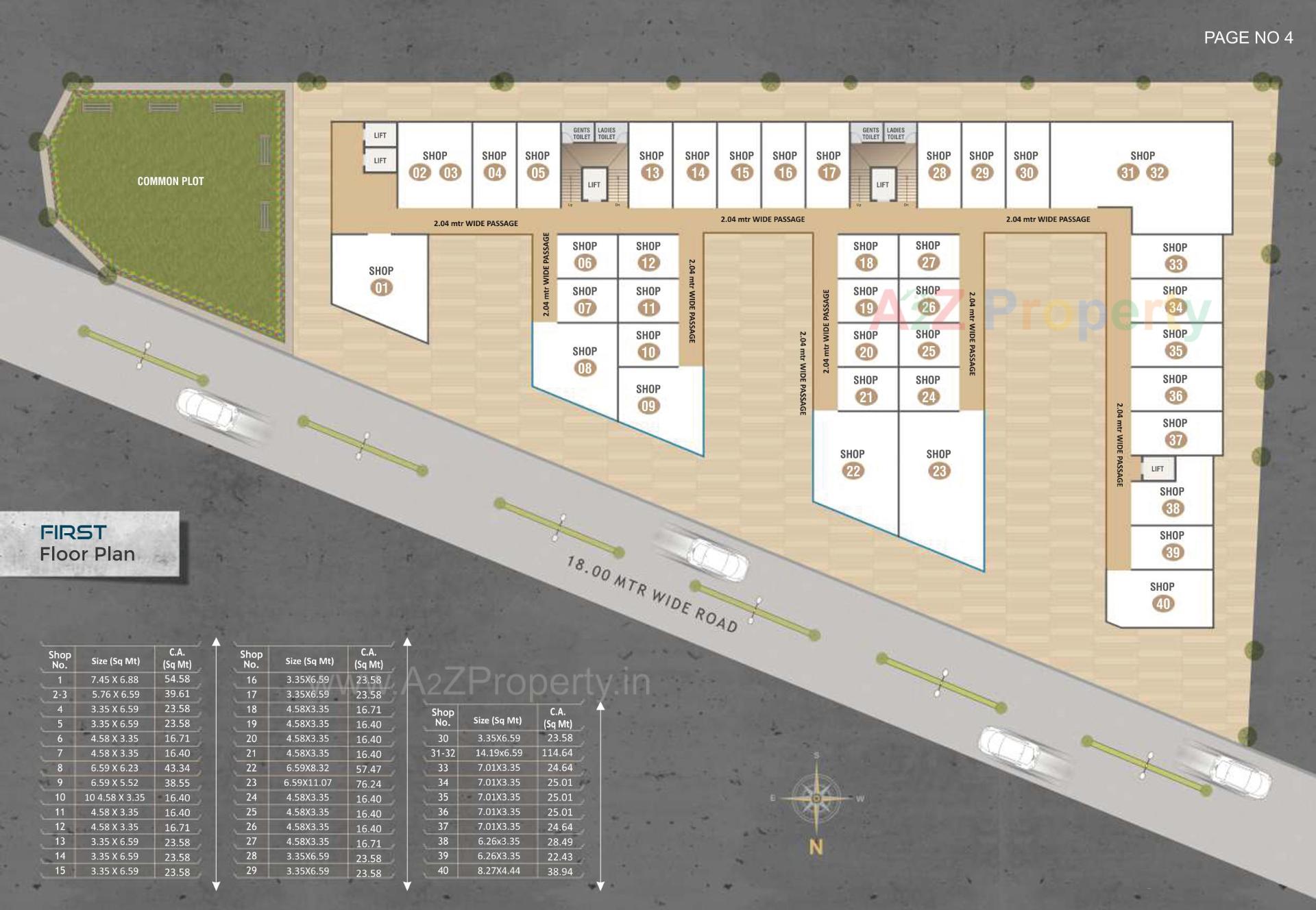 Layout of real estate project Royal Icon located at Karjan, Vadodara, Gujarat