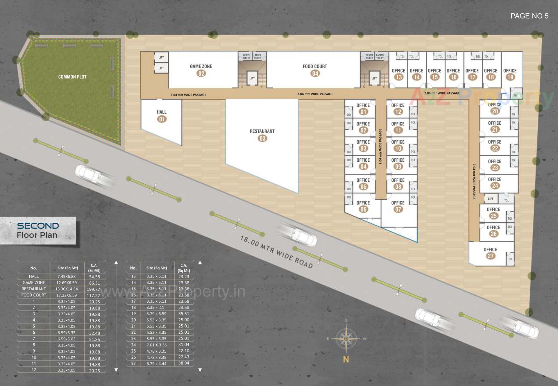 Layout of real estate project Royal Icon located at Karjan, Vadodara, Gujarat