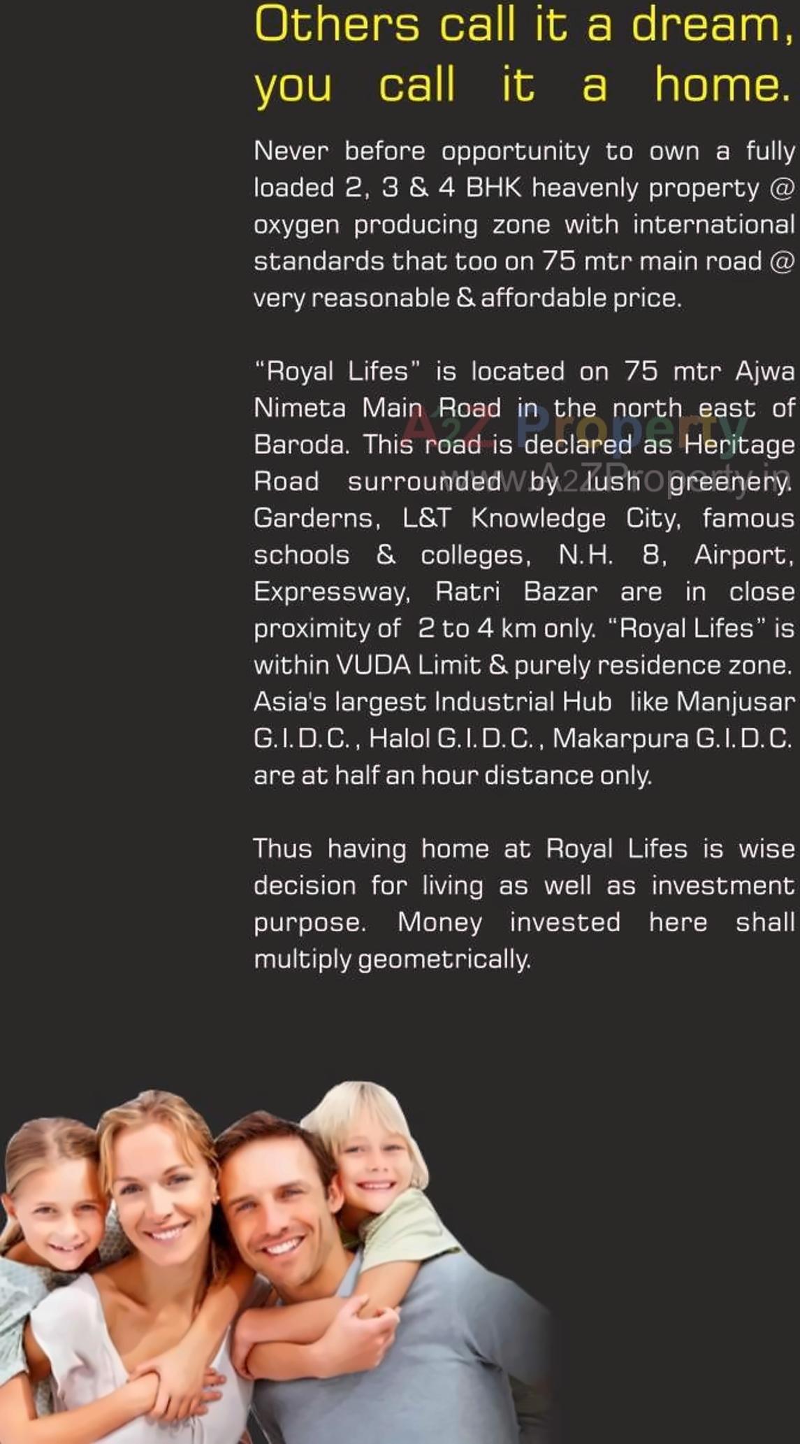  of real estate project Royal Lifes located at Jesangpura, Vadodara, Gujarat