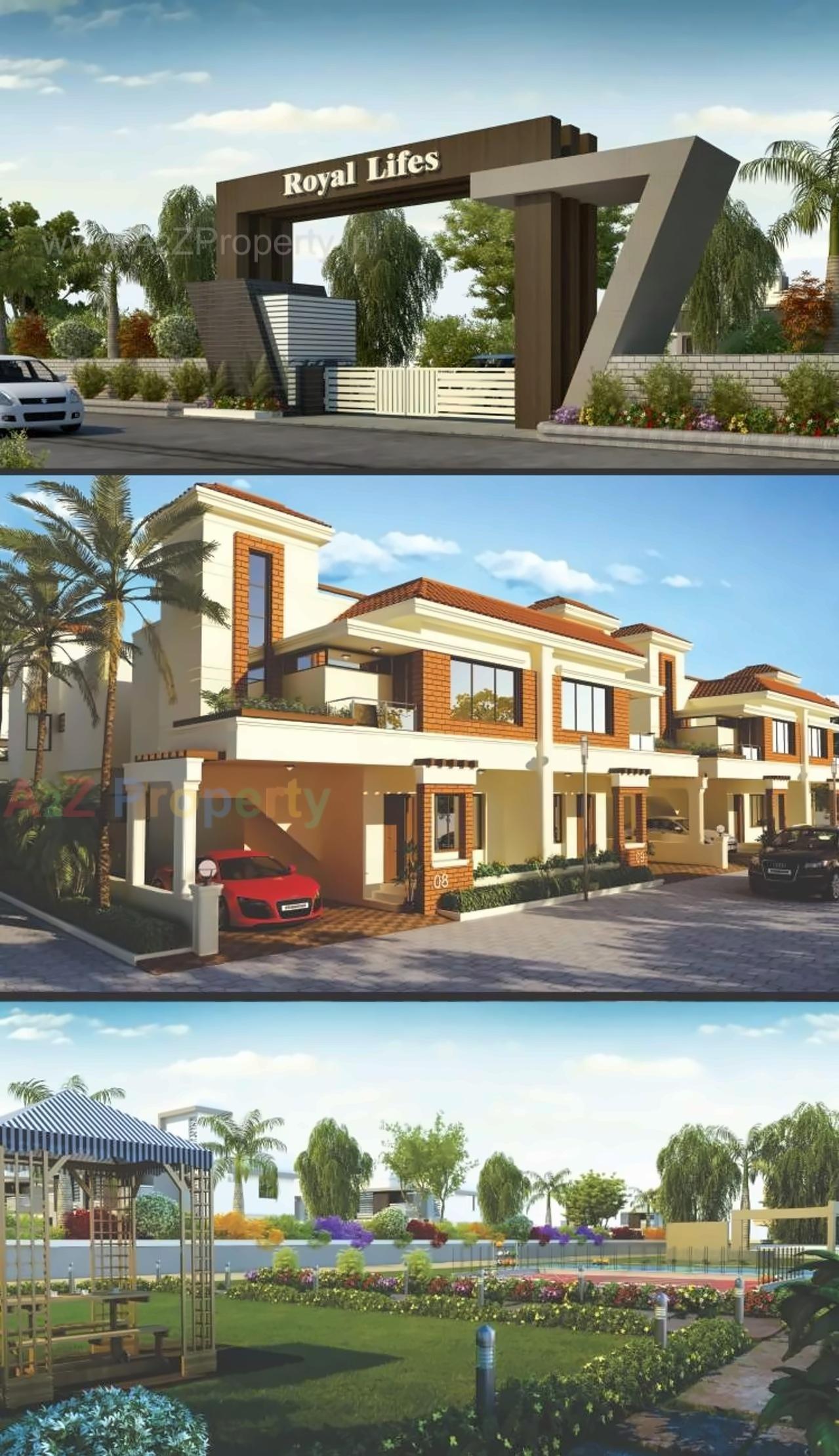 3D Elevation of real estate project Royal Lifes located at Jesangpura, Vadodara, Gujarat