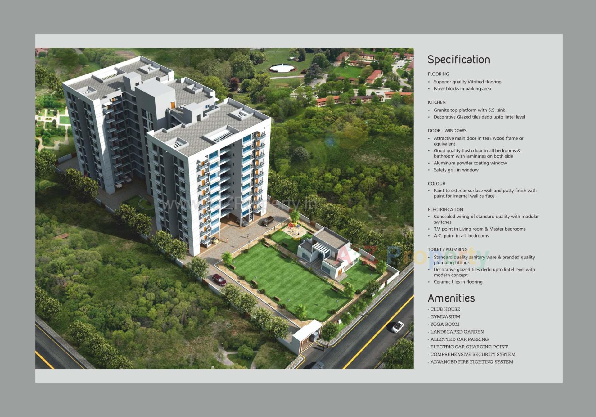 3D Elevation of real estate project Royal Retreat located at Atladra, Vadodara, Gujarat