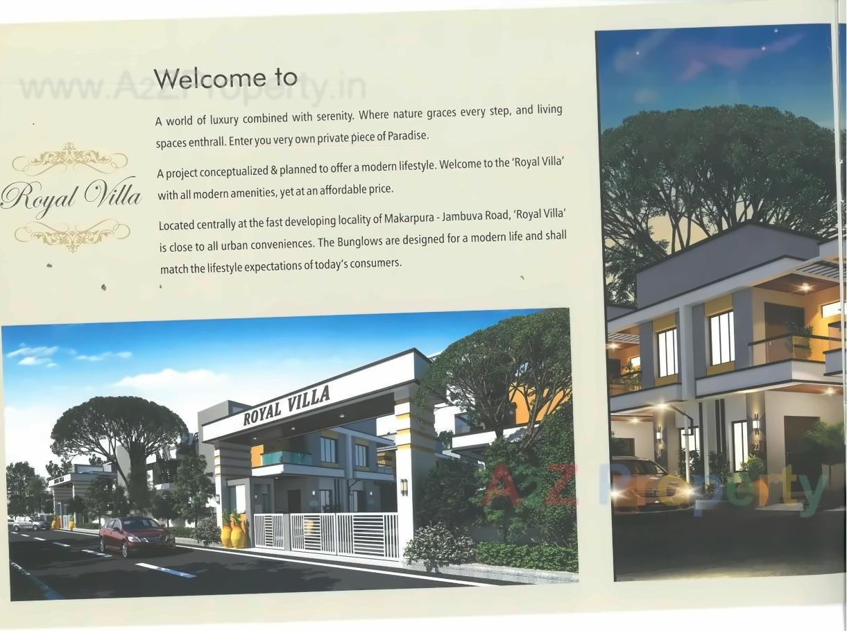 3D Elevation of real estate project Royal Villa located at Jambuva, Vadodara, Gujarat