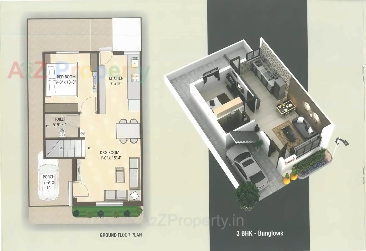 Layout of real estate project Royal Villa located at Jambuva, Vadodara, Gujarat
