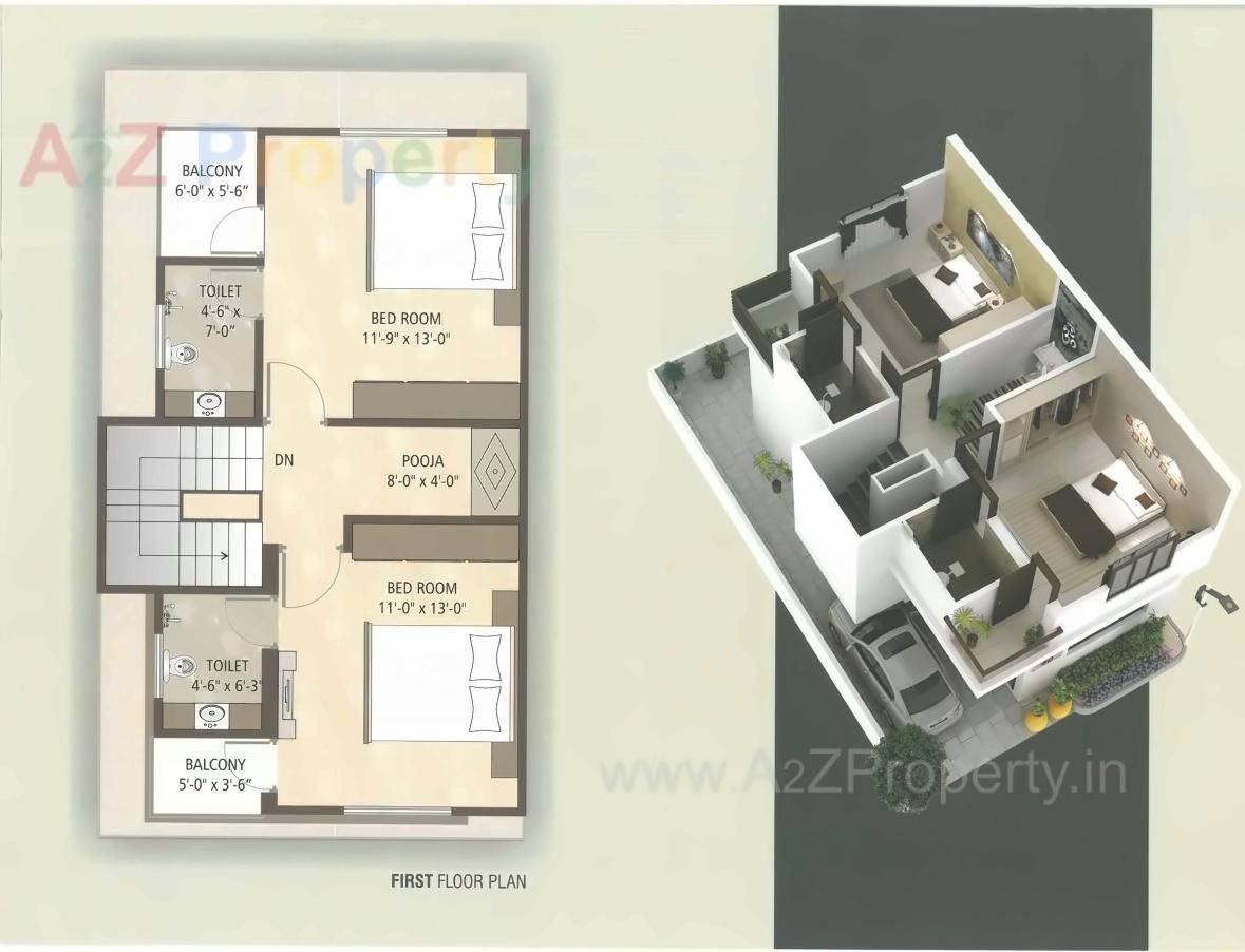 Layout of real estate project Royal Villa located at Jambuva, Vadodara, Gujarat