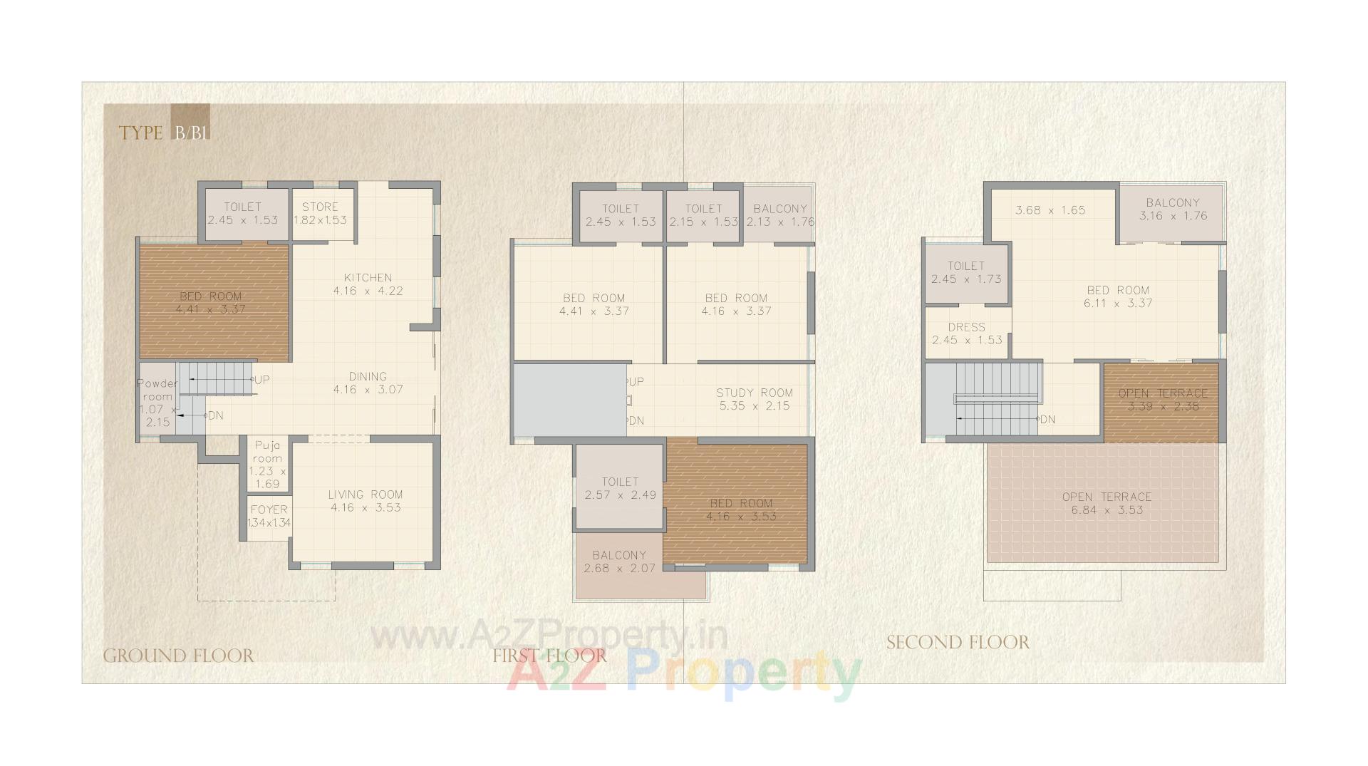 Layout of real estate project Ruchi Boulevard located at Kalali, Vadodara, Gujarat