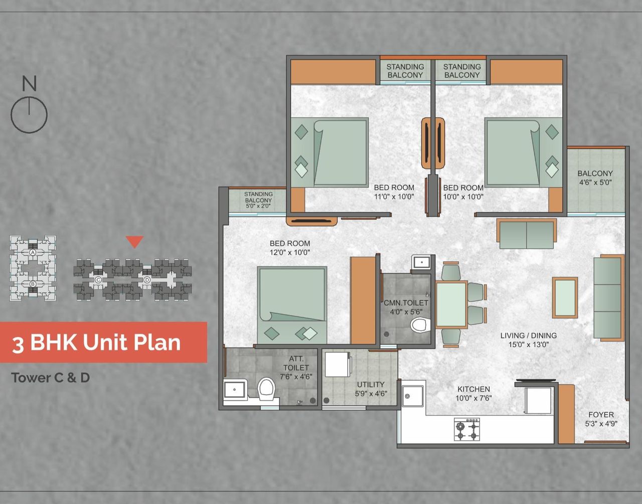 Layout of real estate project Rudra Enclave located at Channi, Vadodara, Gujarat