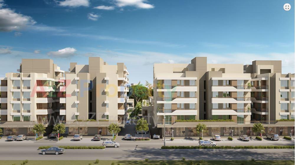 3D Elevation of real estate project Rudraksh Bliss located at Bapod, Vadodara, Gujarat