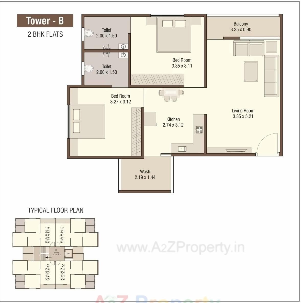 Layout of real estate project Rudraksh Elegance located at Bapod, Vadodara, Gujarat