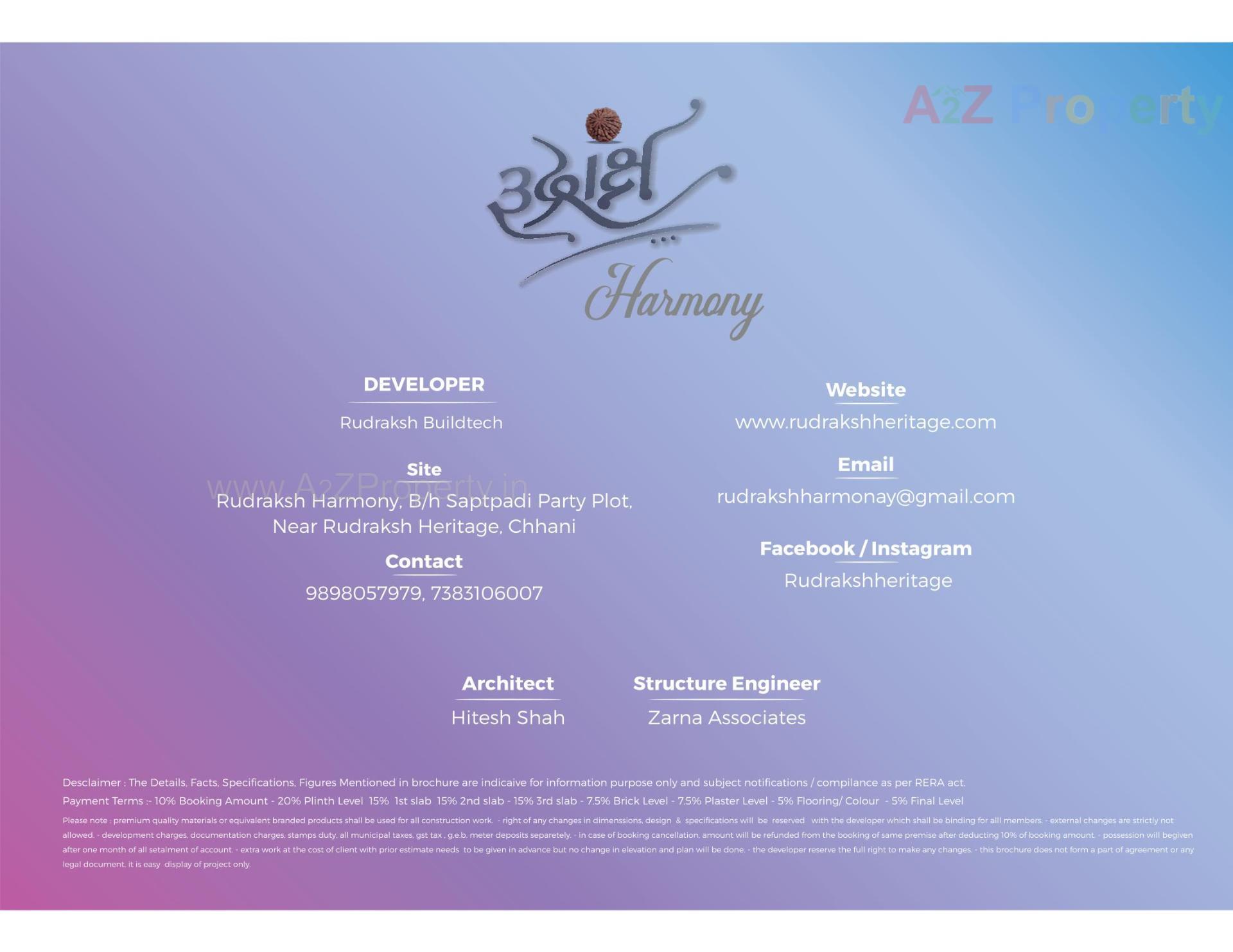  of real estate project Rudraksh Harmony located at Channi, Vadodara, Gujarat